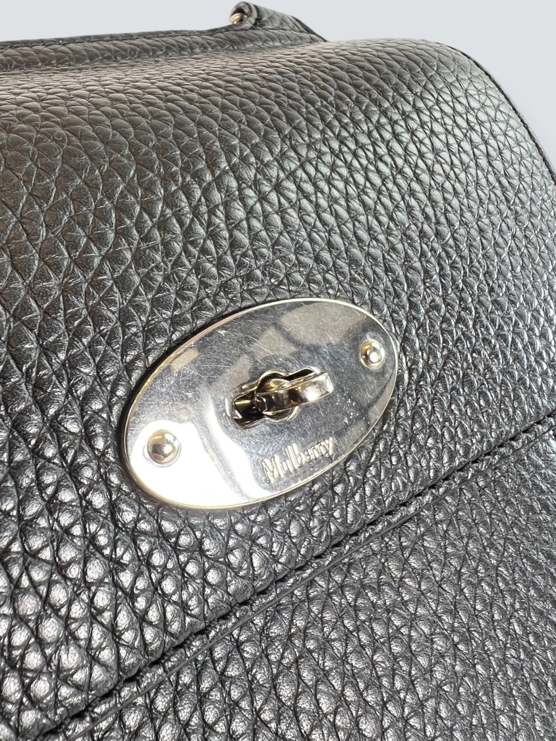 Mulberry Small Grey Leather Antony Messenger