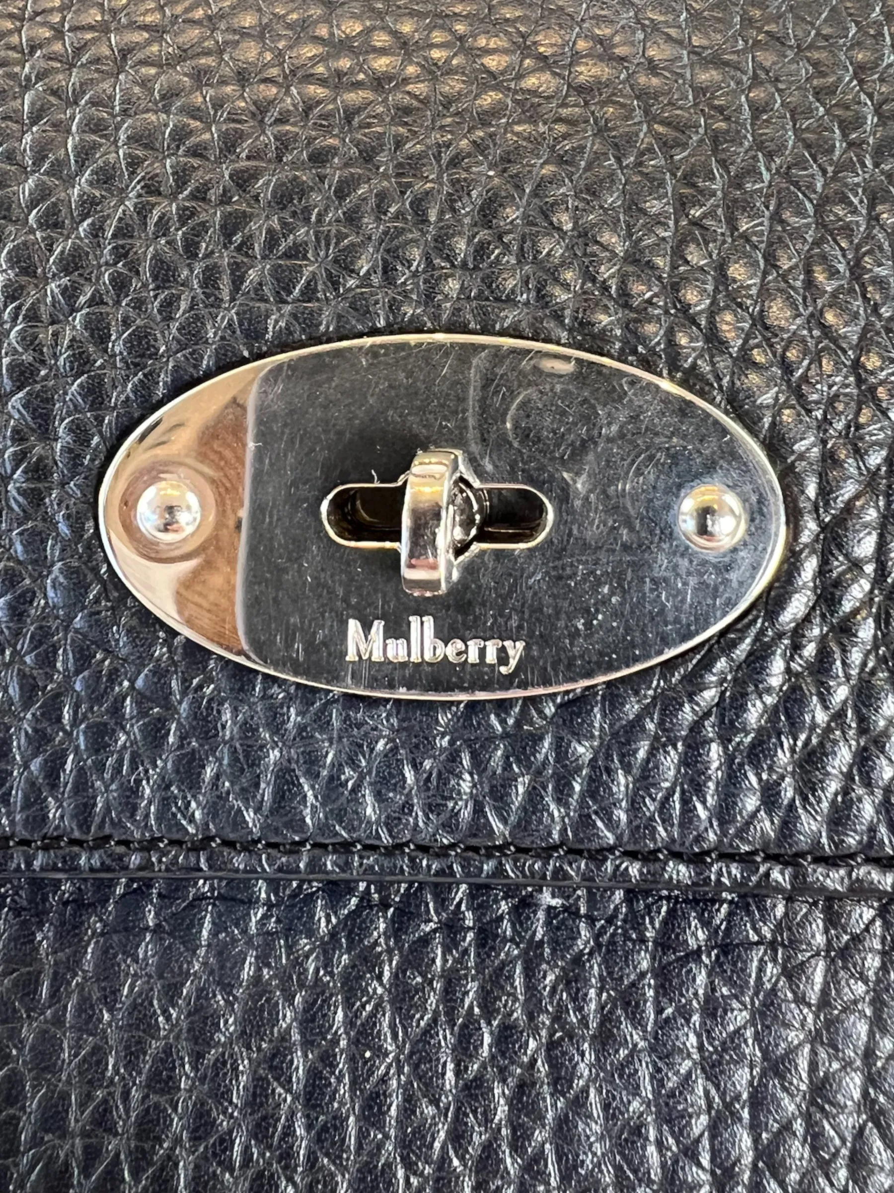 Mulberry Small Grey Leather Antony Messenger