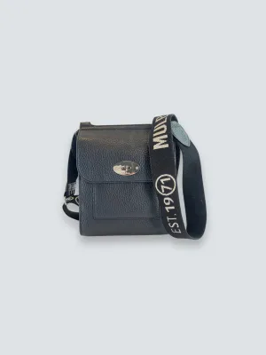 Mulberry Small Grey Leather Antony Messenger