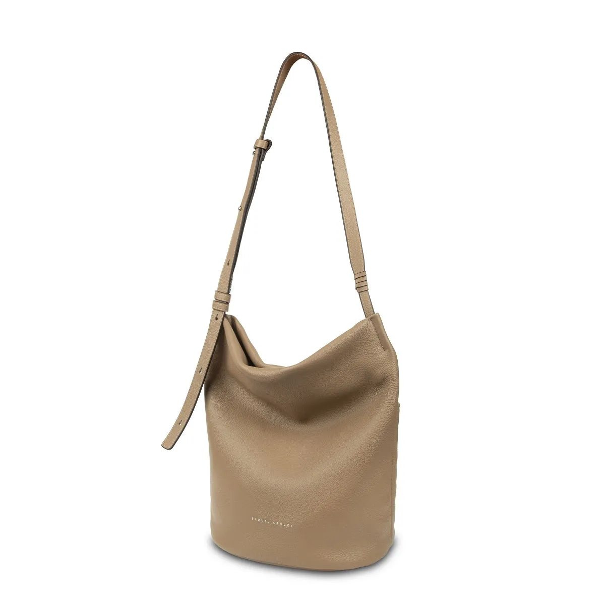 Narissa Leather Bucket Bag