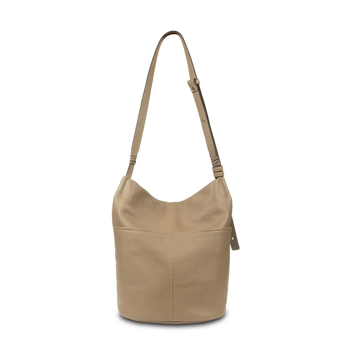 Narissa Leather Bucket Bag