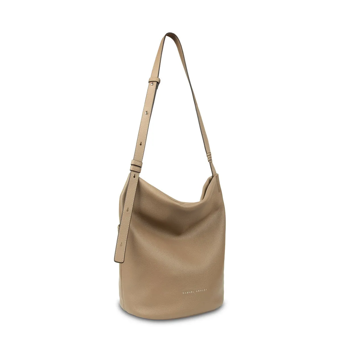 Narissa Leather Bucket Bag