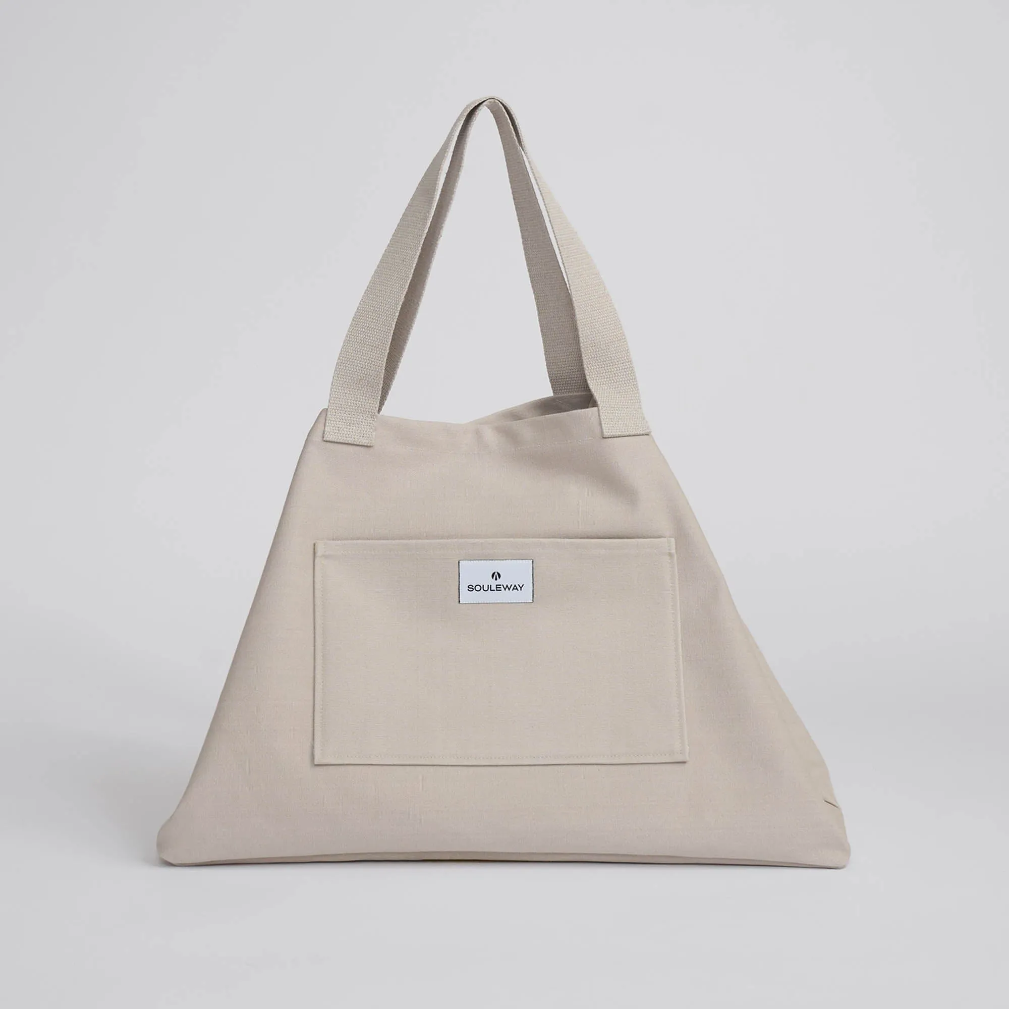 Natural Cotton Canvas Shopper | Sand