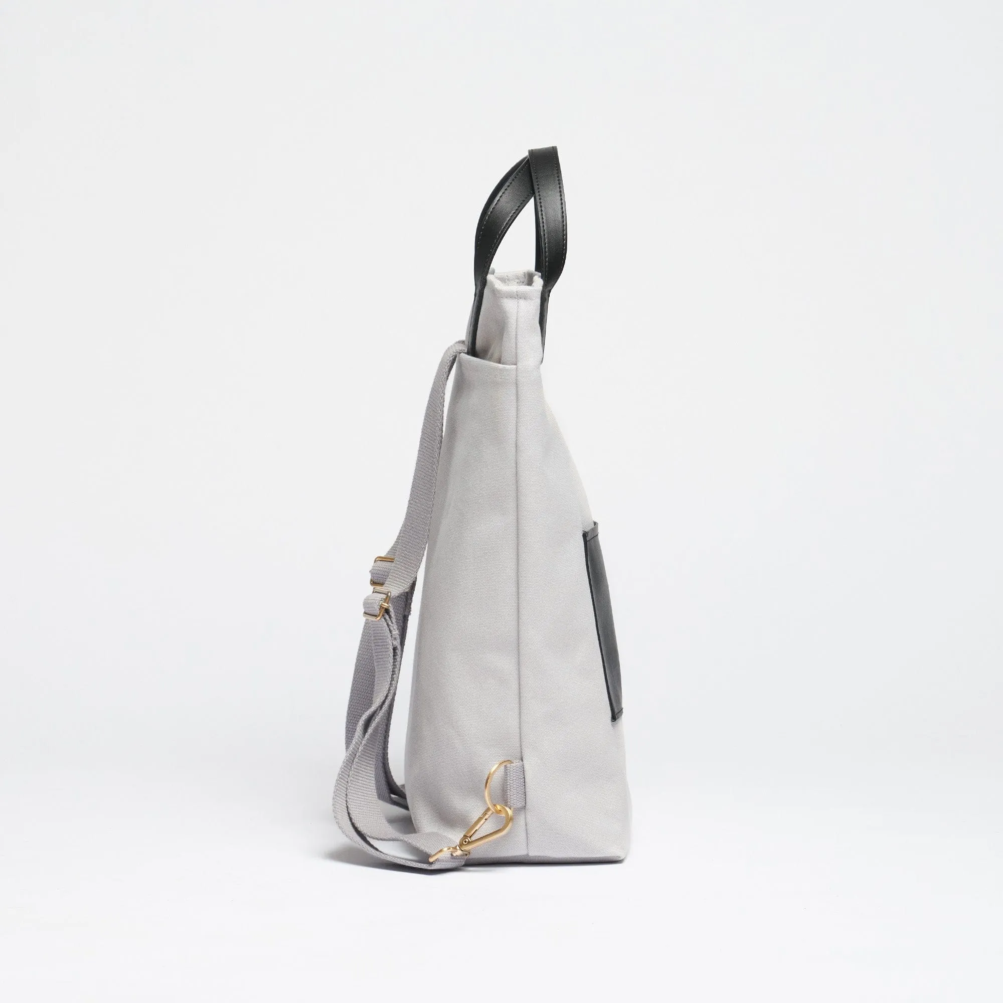 Natural Cotton Canvas Totepack | Dust Grey