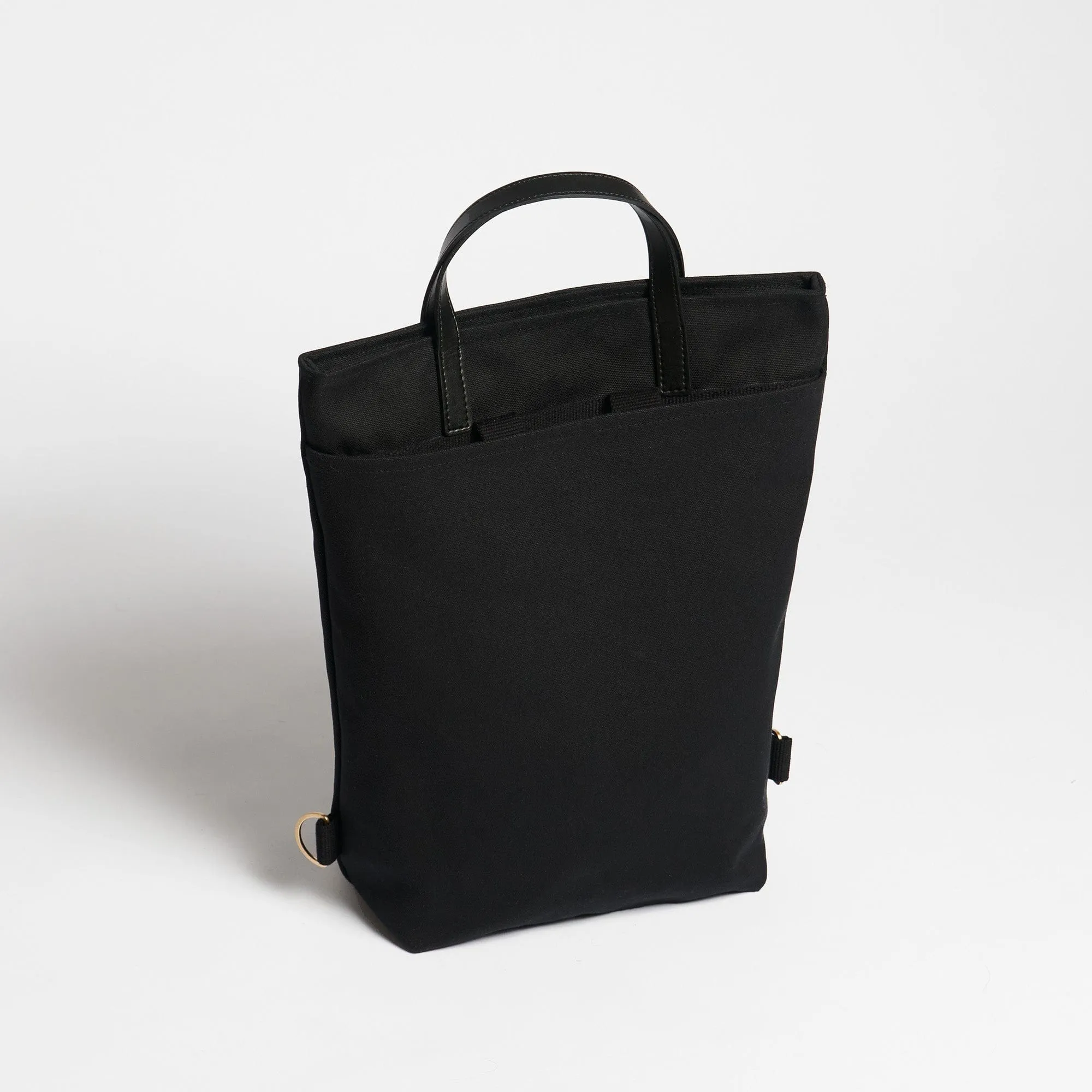Natural Cotton Canvas Totepack | Night Black