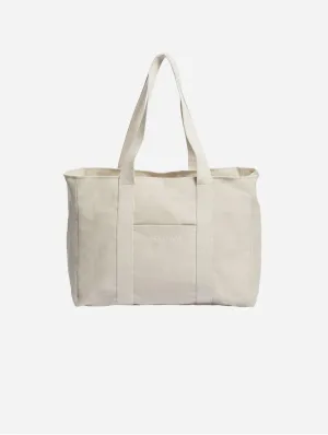 Natural Cotton Canvas Yoga Tote | Sand