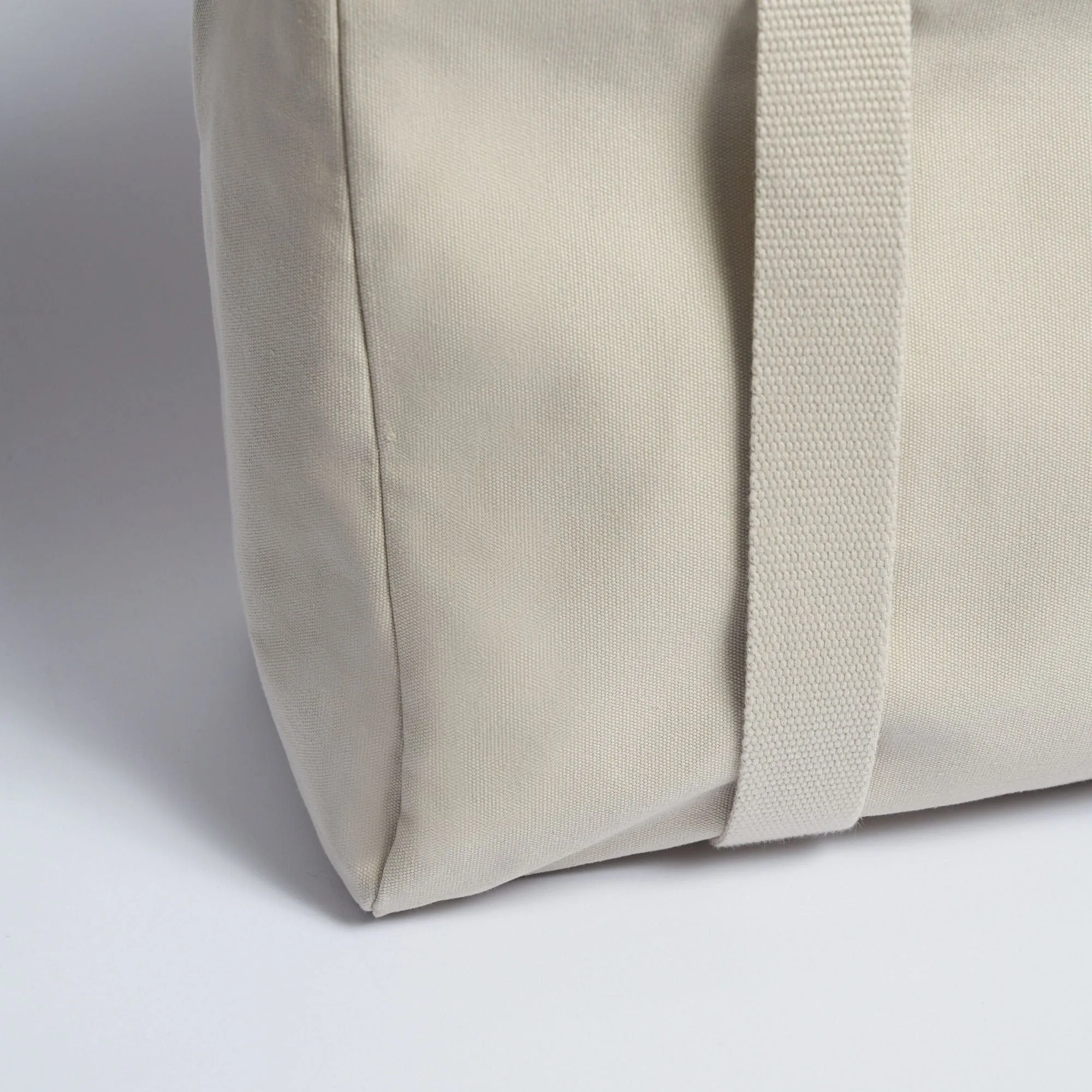Natural Cotton Canvas Yoga Tote | Sand