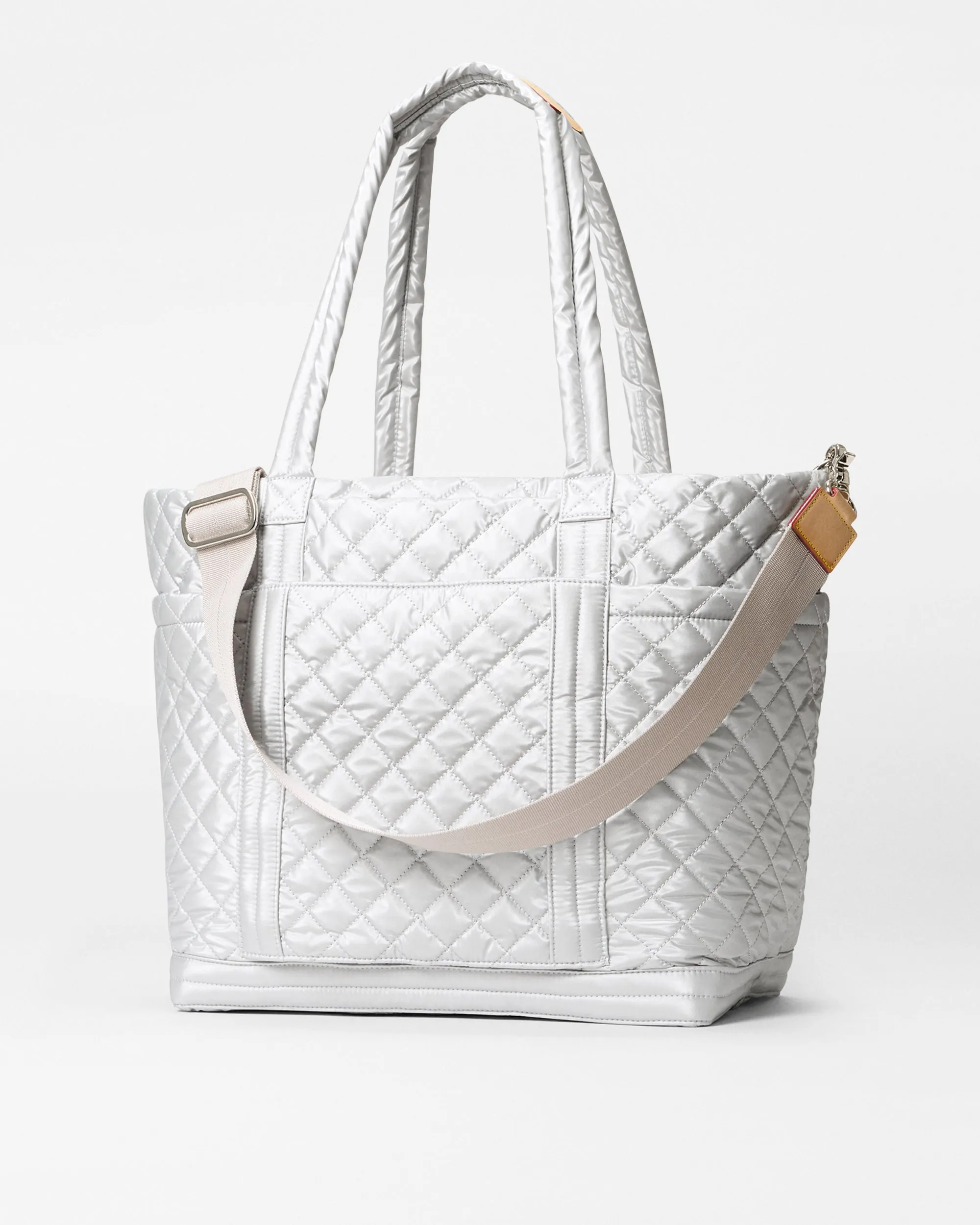 Oyster Metallic Large Empire Tote