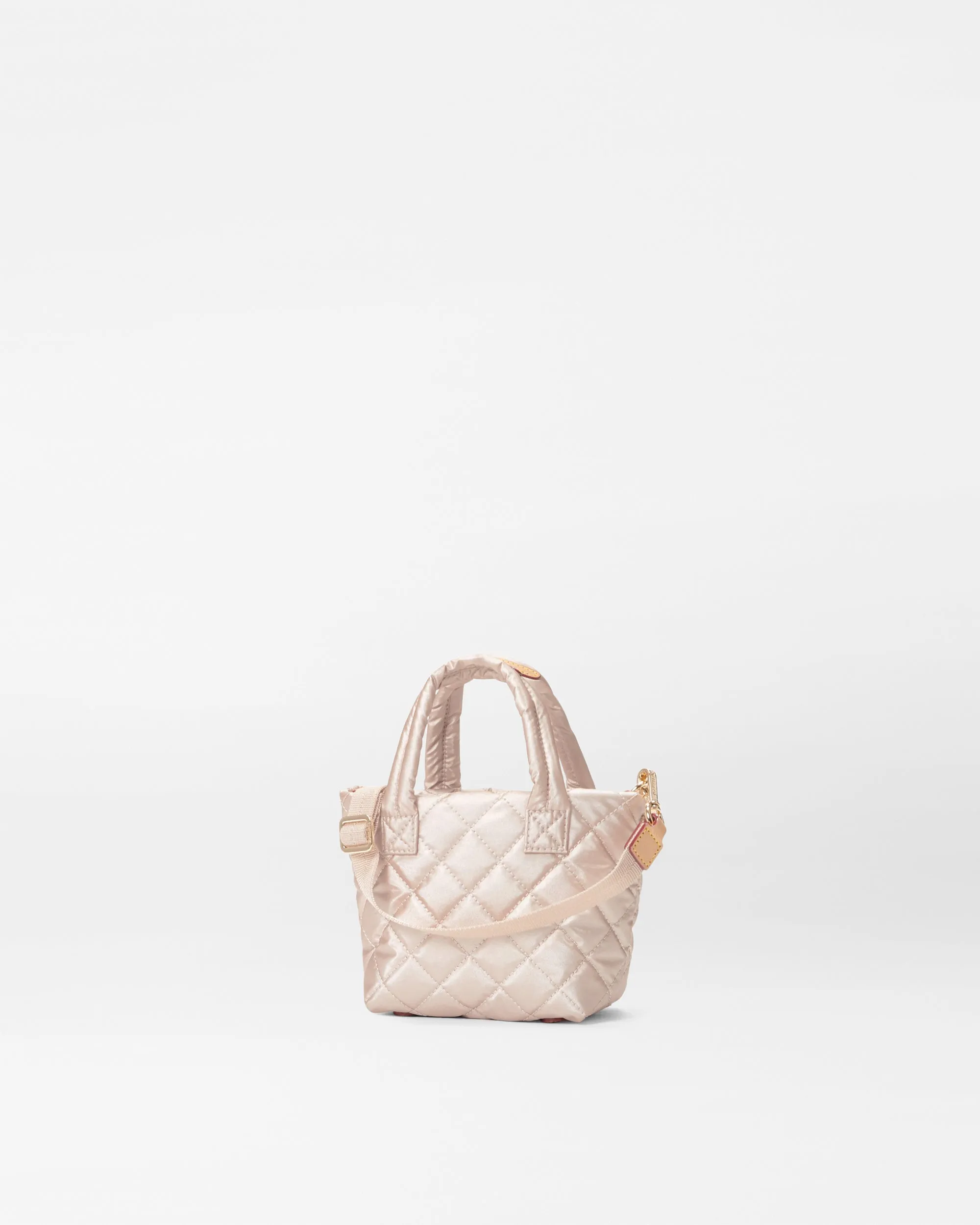 Pale Rose Gold Metallic Petite Metro Tote Deluxe