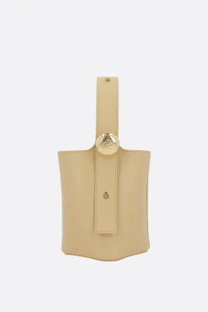Pebble mini bucket bag in smooth leather