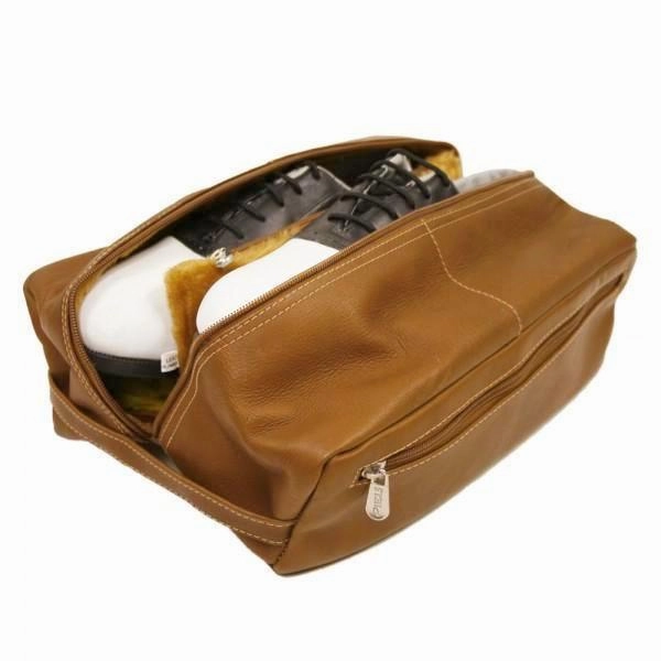 Piel Leather Deluxe Shoe Bag Assorted Colors