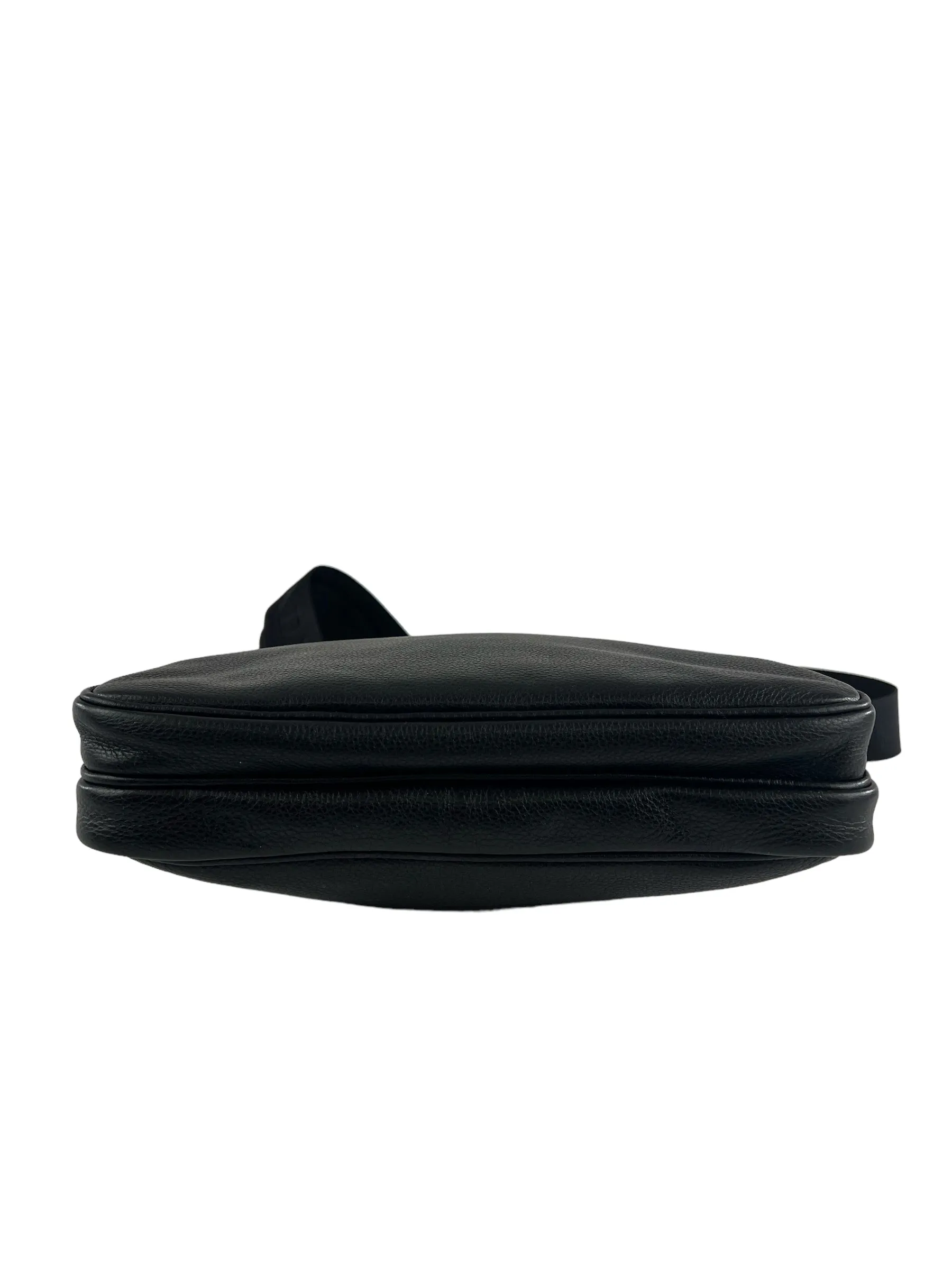 Prada Black Leather Messenger / Crossbody
