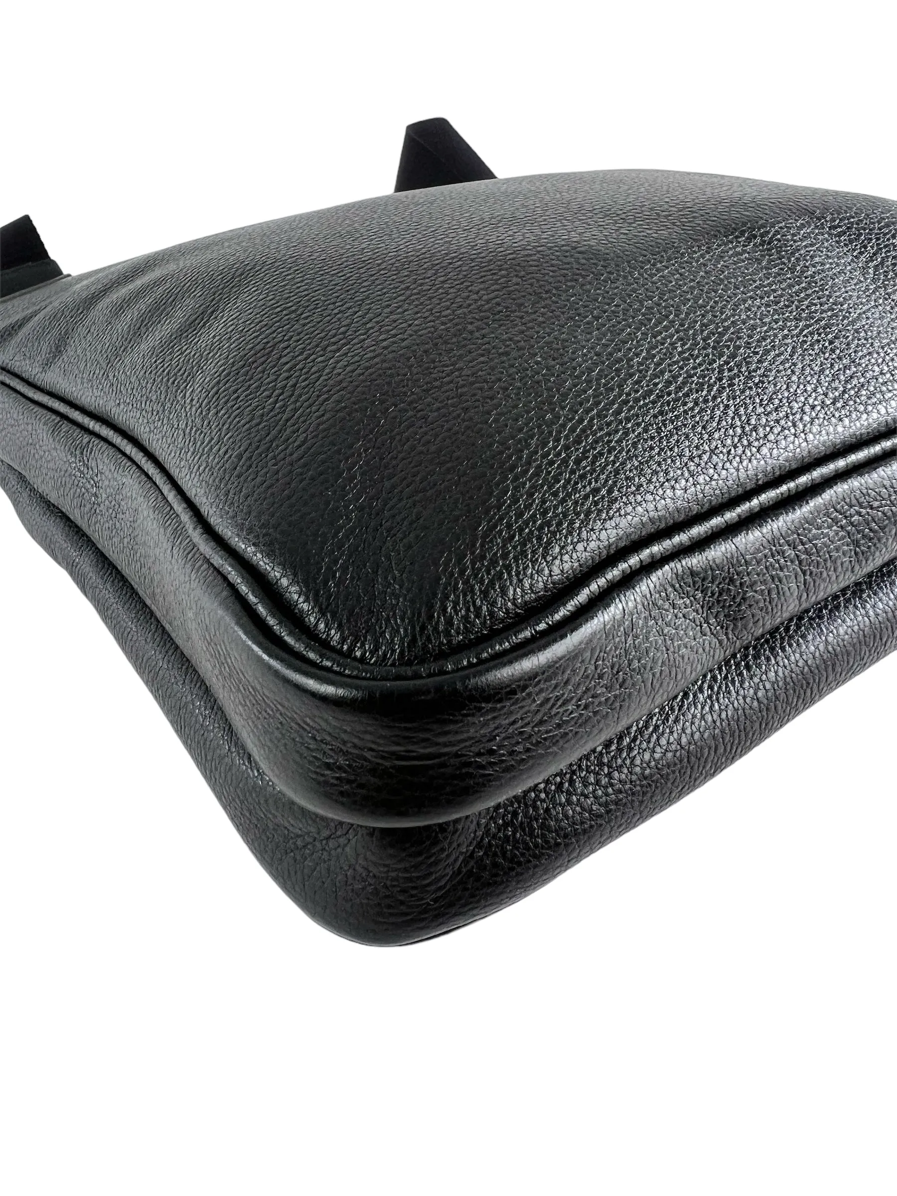 Prada Black Leather Messenger / Crossbody