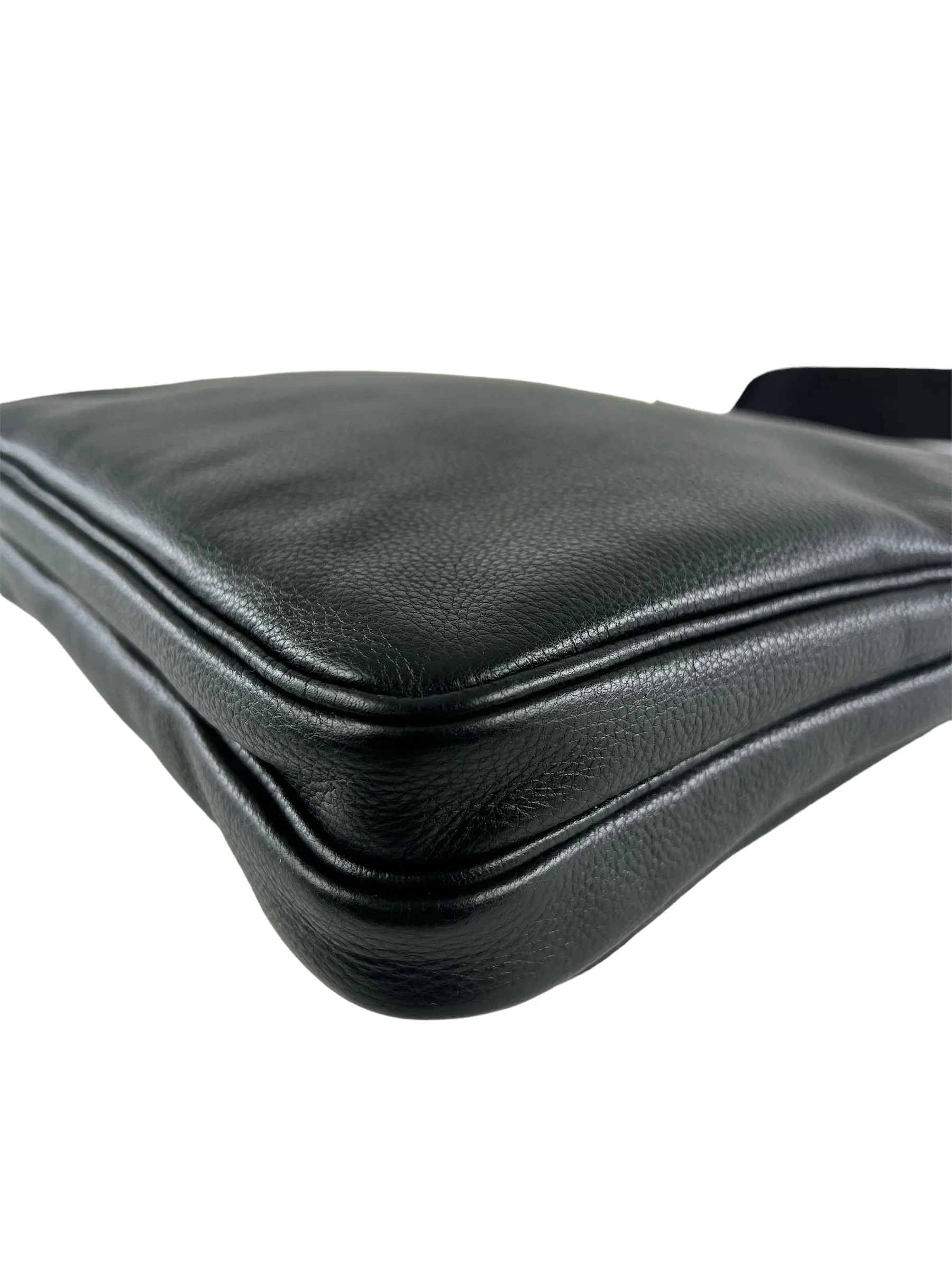 Prada Black Leather Messenger / Crossbody