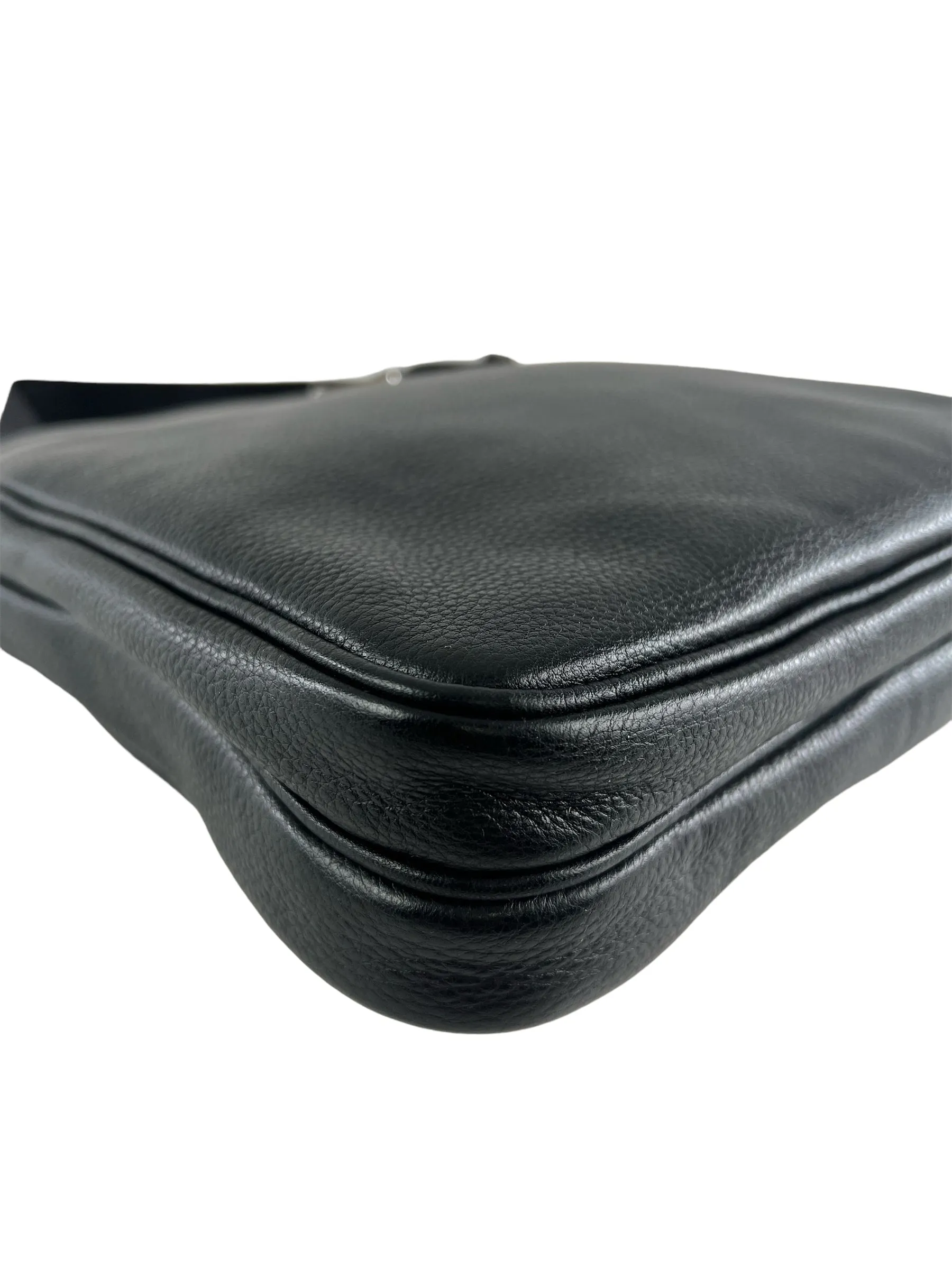Prada Black Leather Messenger / Crossbody