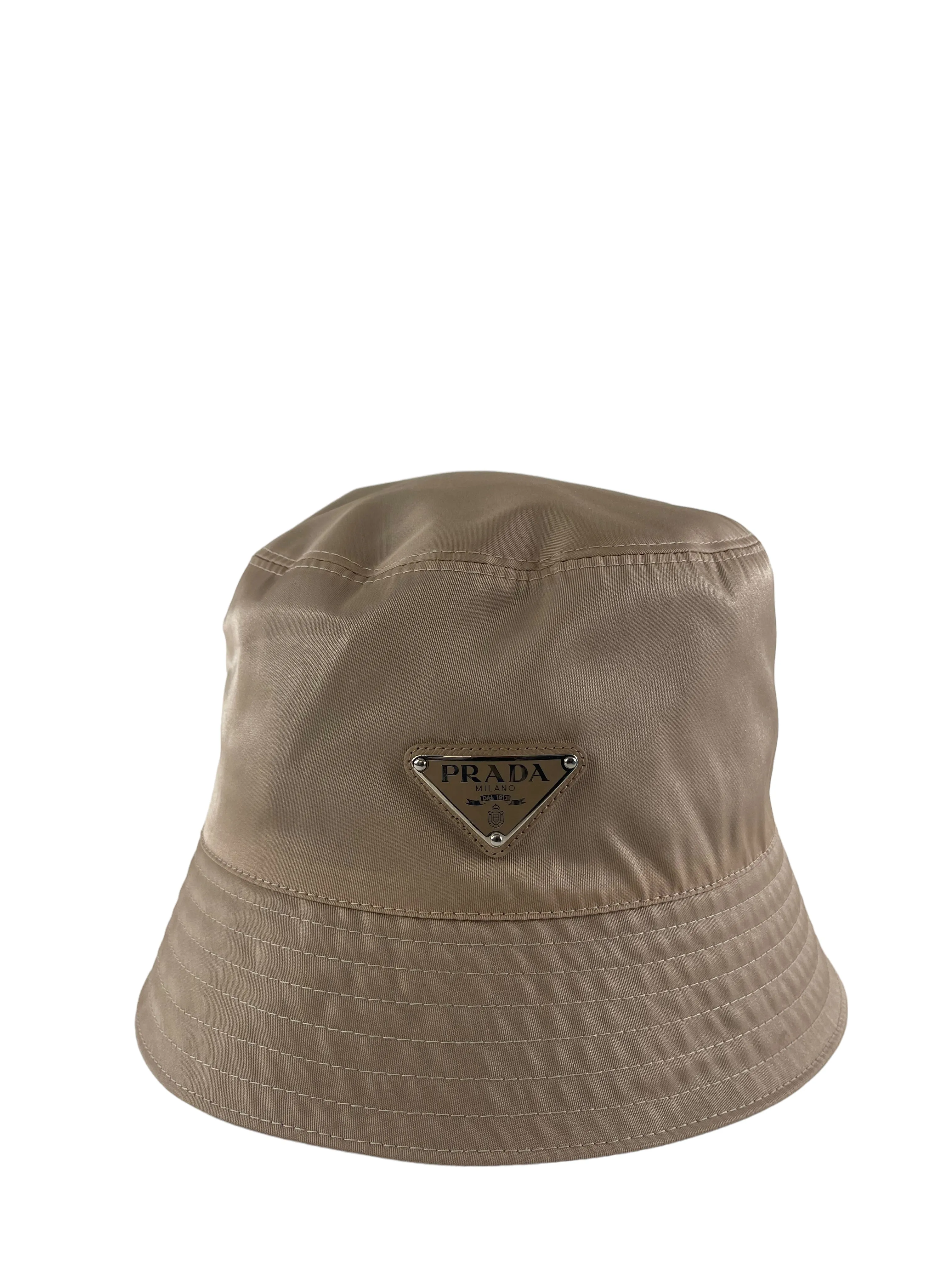 Prada Camel Re-Nylon Bucket Hat - Medium