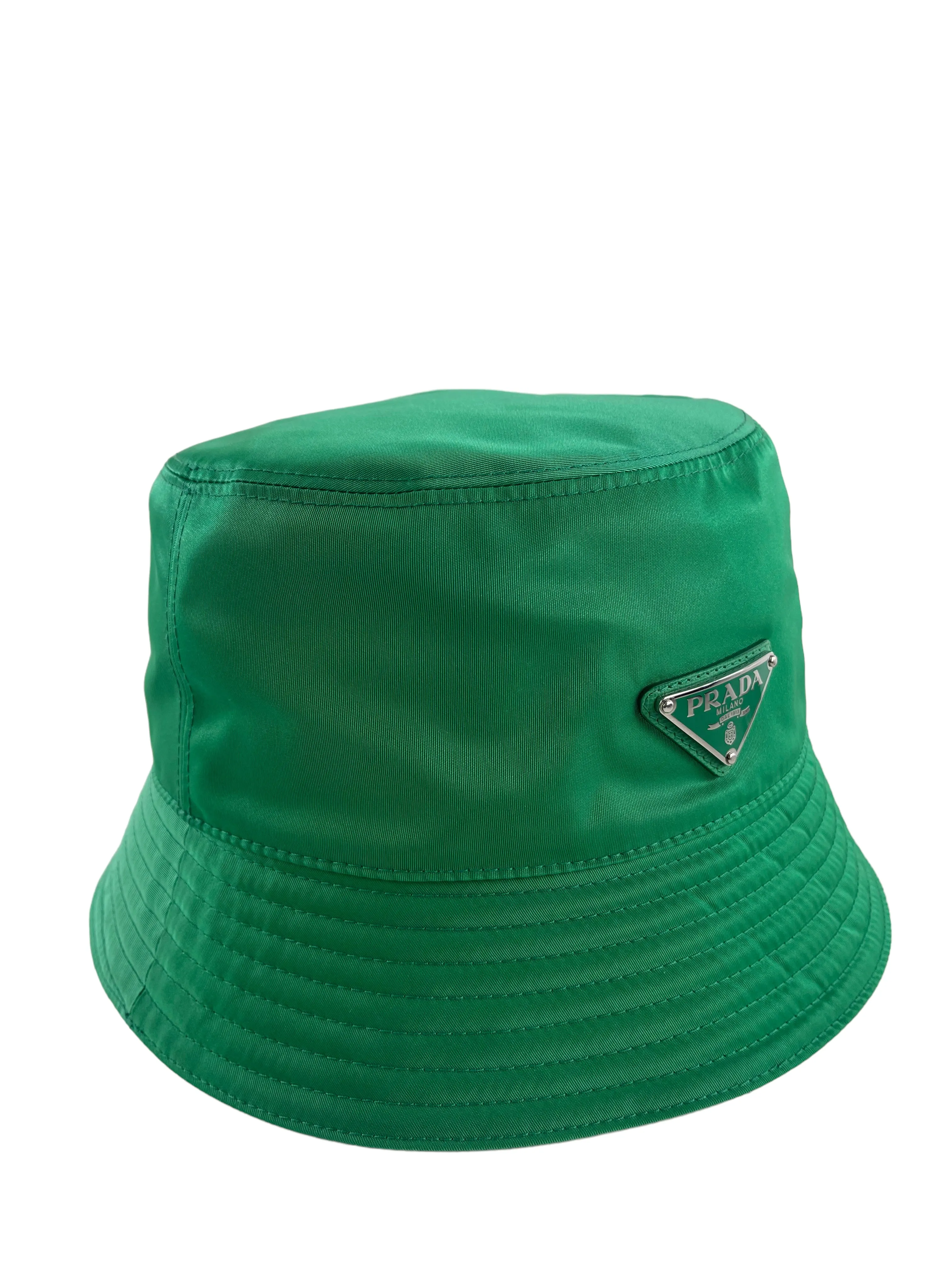Prada Green Re-Nylon Bucket Hat - Medium