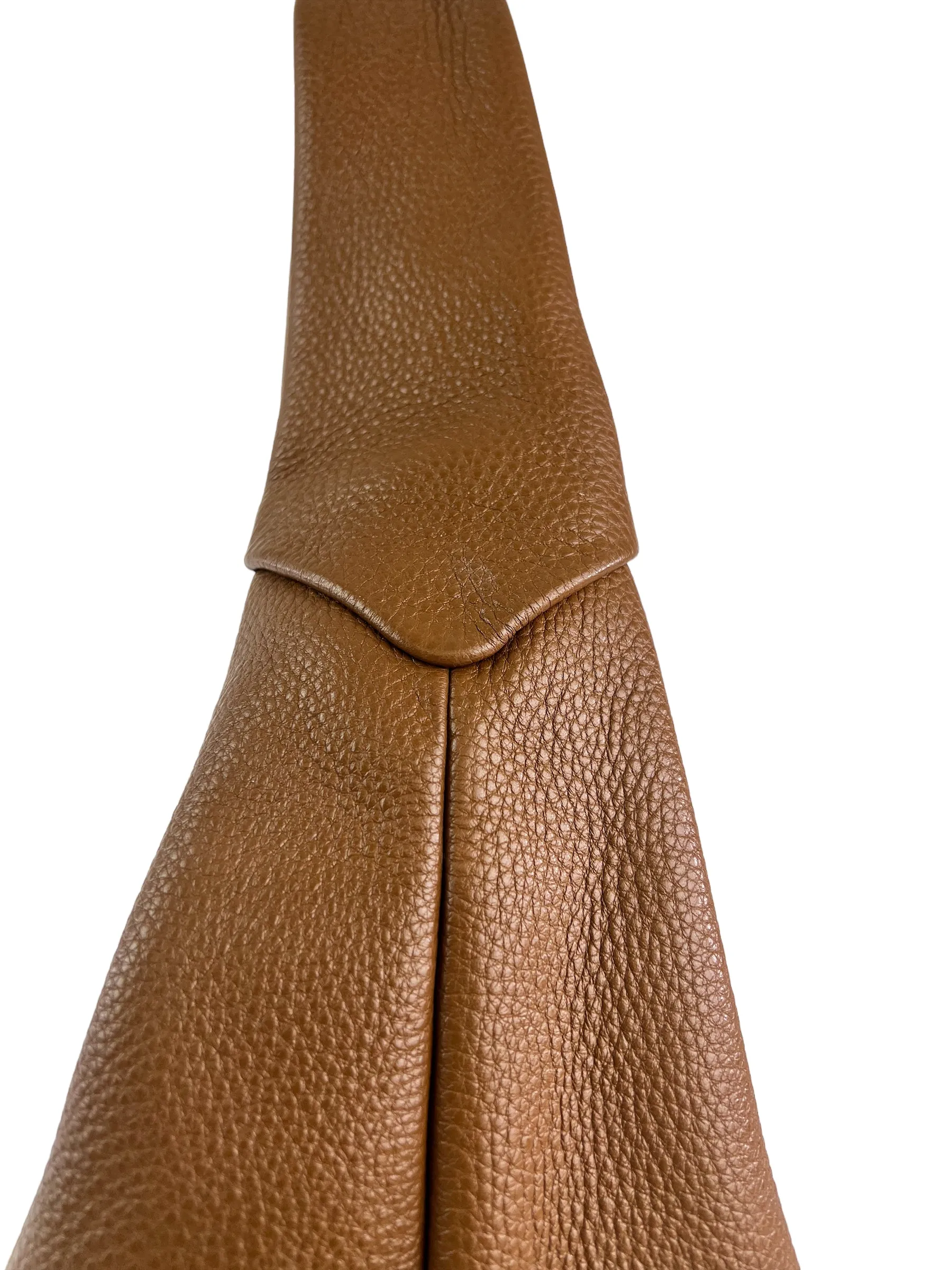 Prada Tan Pebbled Leather Hobo