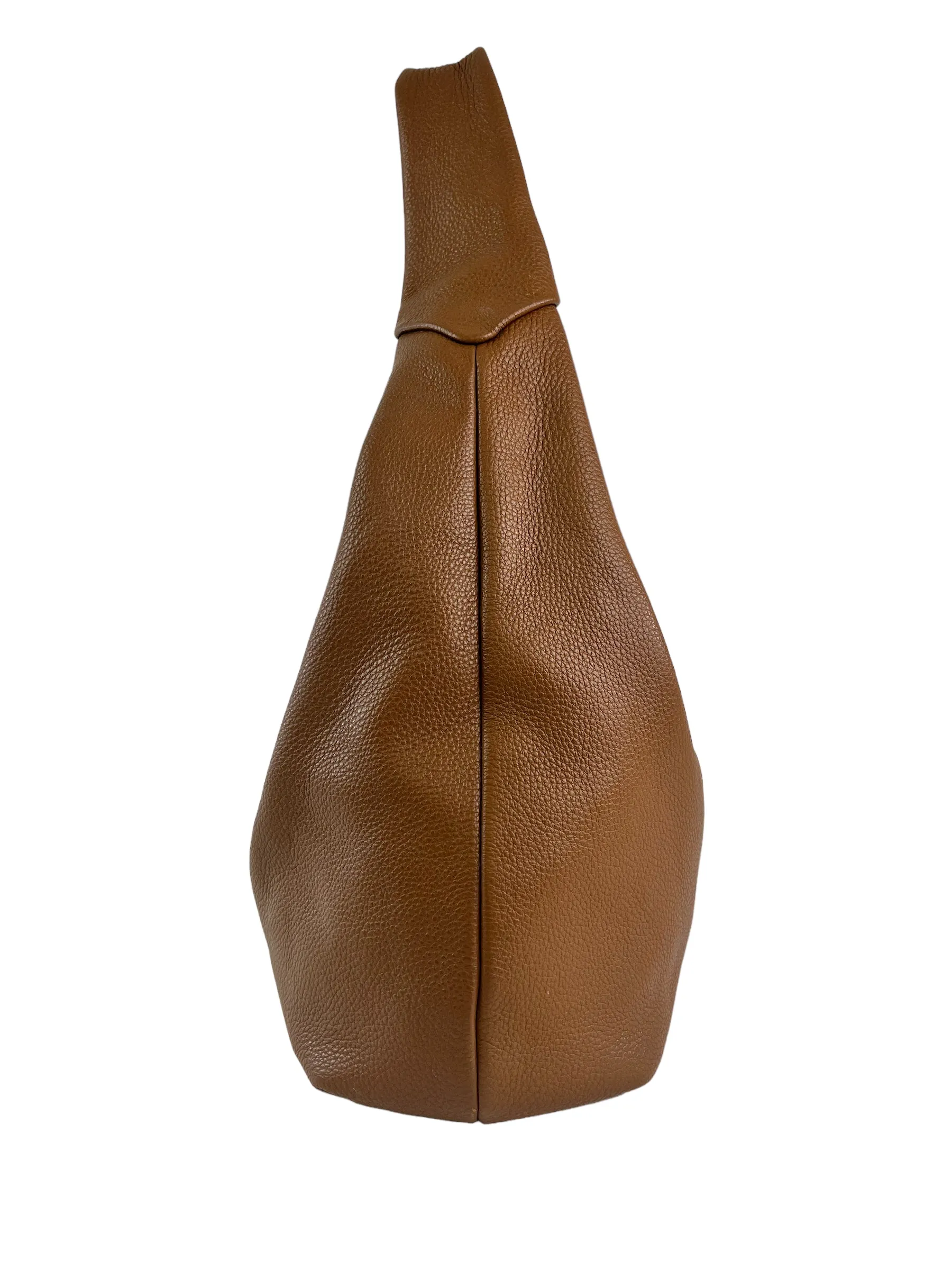 Prada Tan Pebbled Leather Hobo
