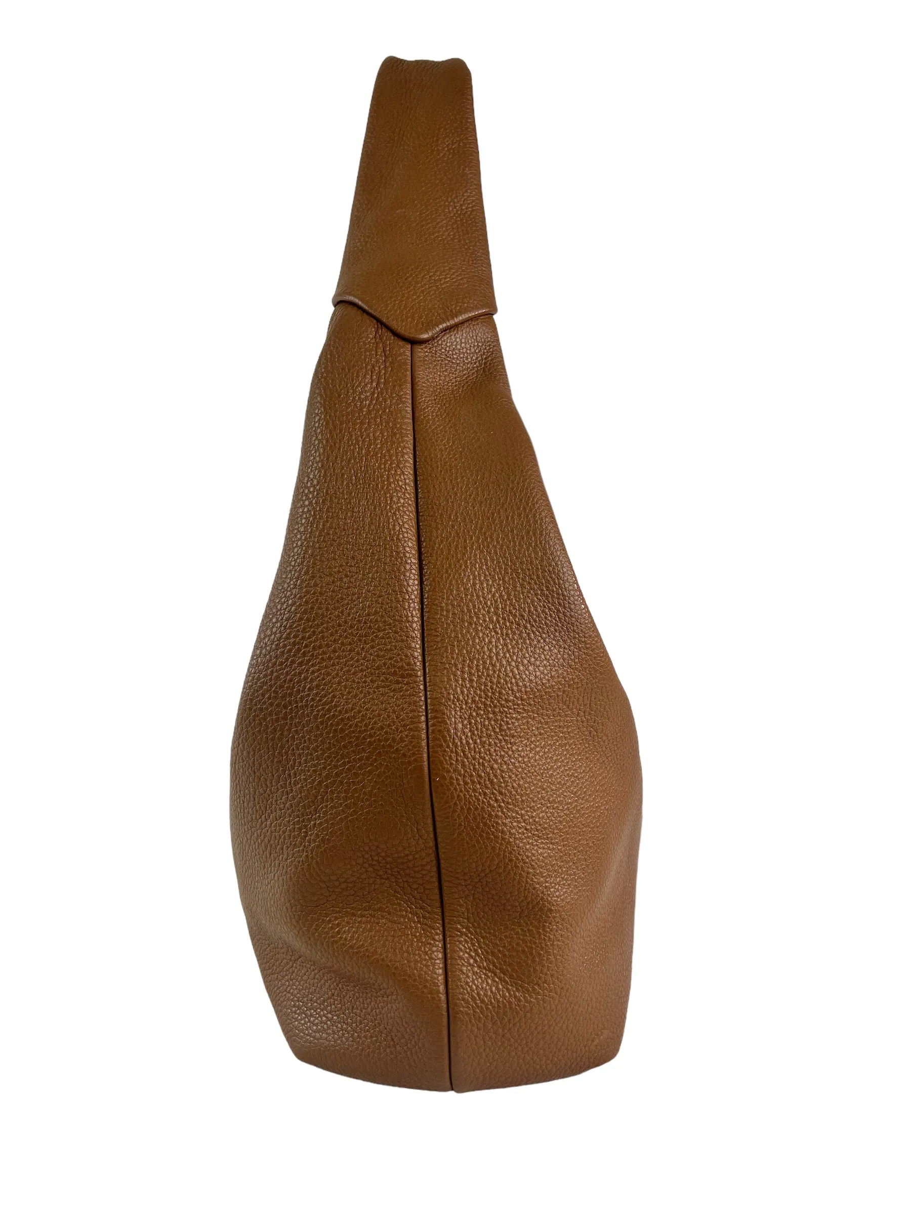 Prada Tan Pebbled Leather Hobo
