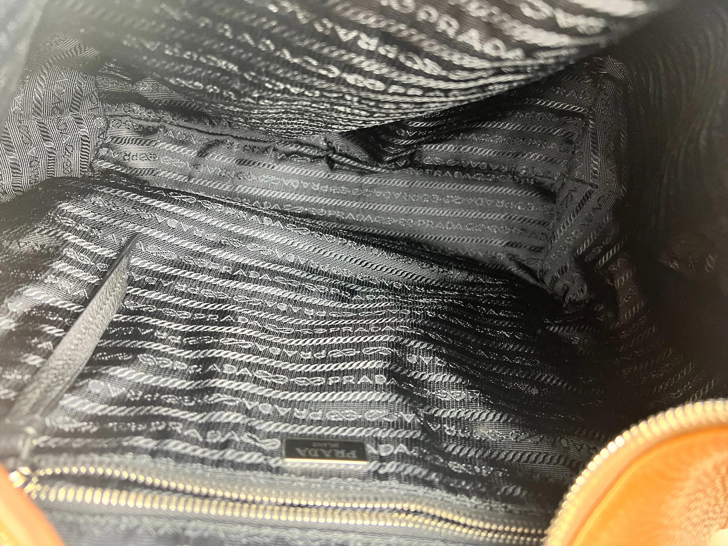 Prada Tan Pebbled Leather Hobo