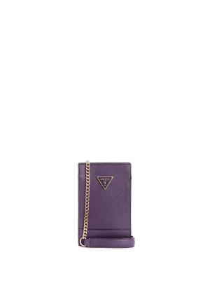 Purple Noelle Chit Chat Crossbody Bag