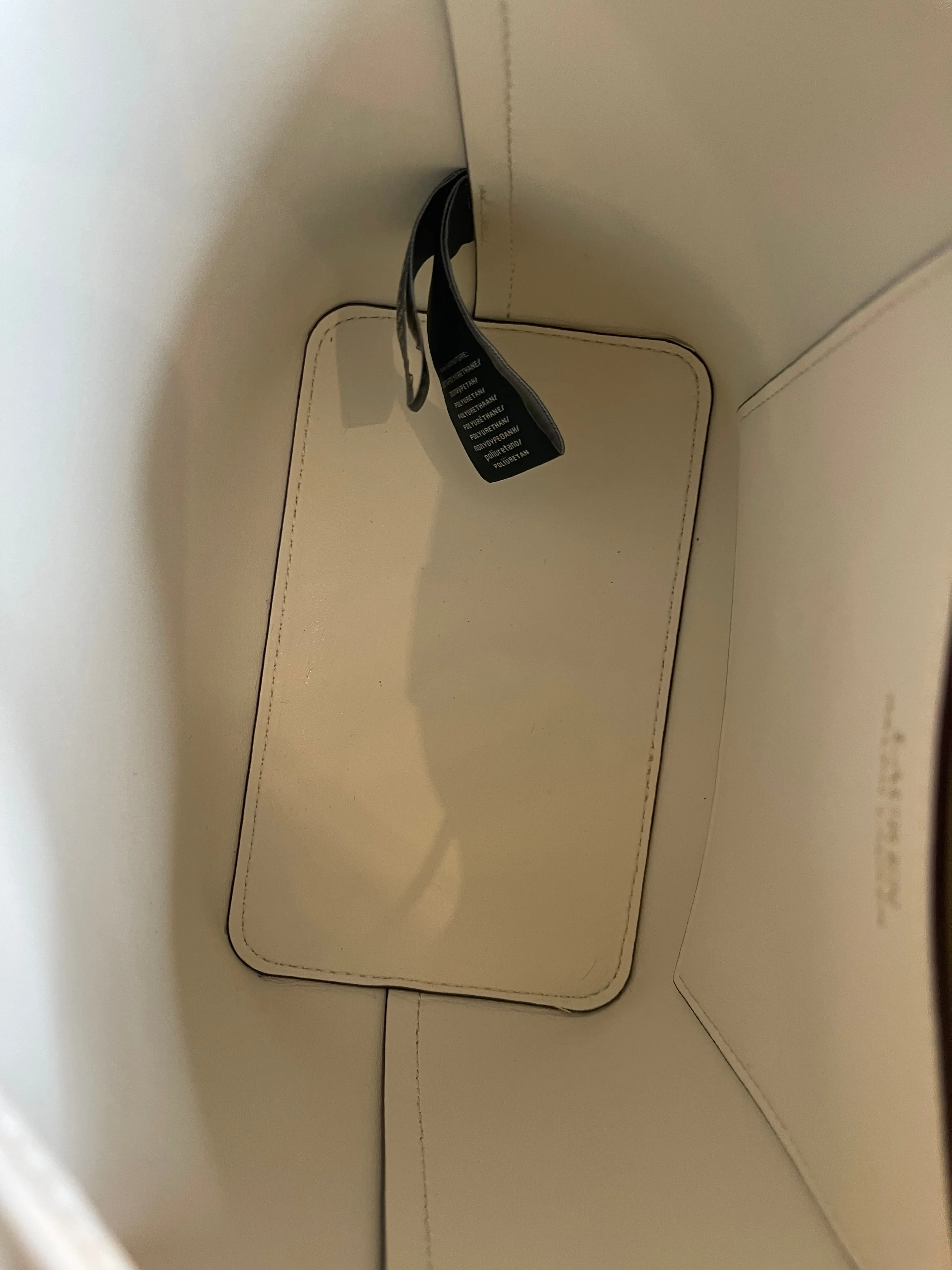 Ralph Lauren White Leather Bucket Bag