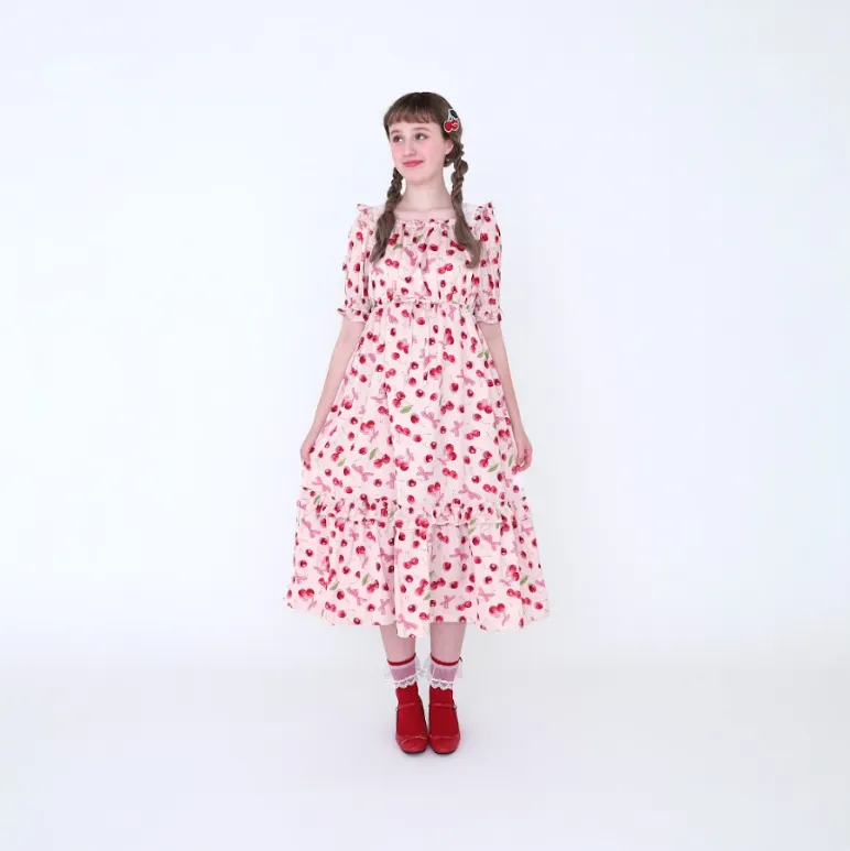 [RESERVATION] Shadow Cherry Long Dress