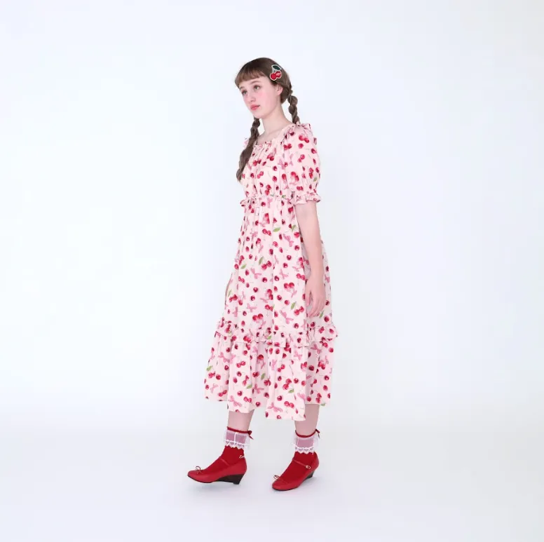 [RESERVATION] Shadow Cherry Long Dress