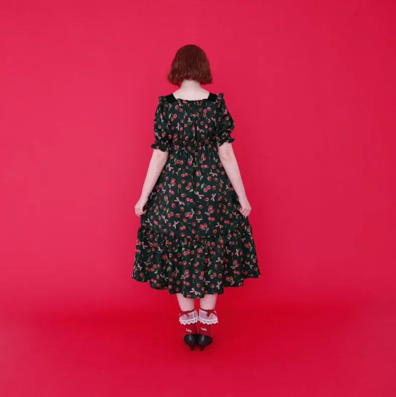 [RESERVATION] Shadow Cherry Long Dress