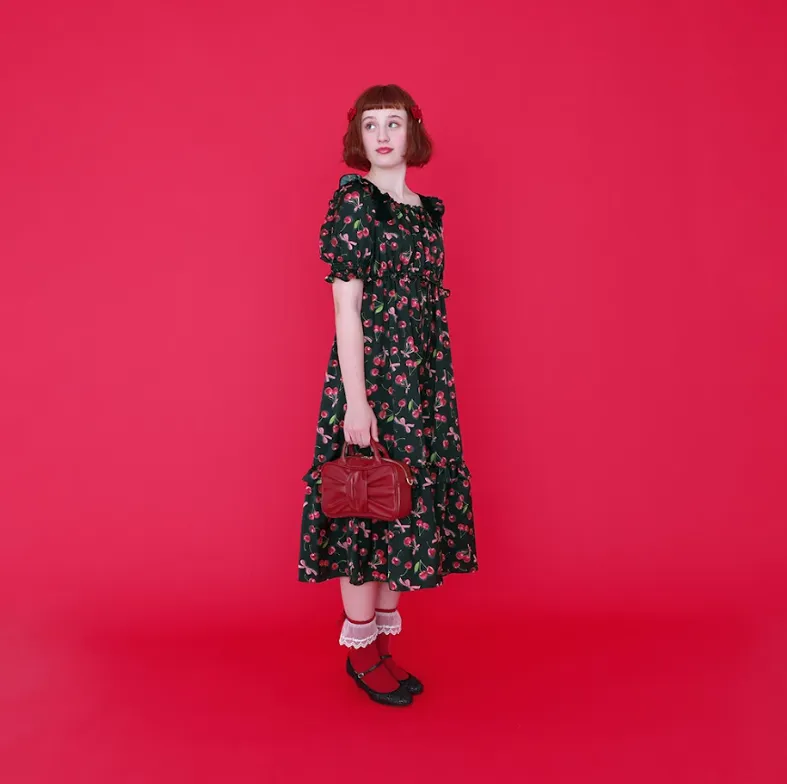 [RESERVATION] Shadow Cherry Long Dress