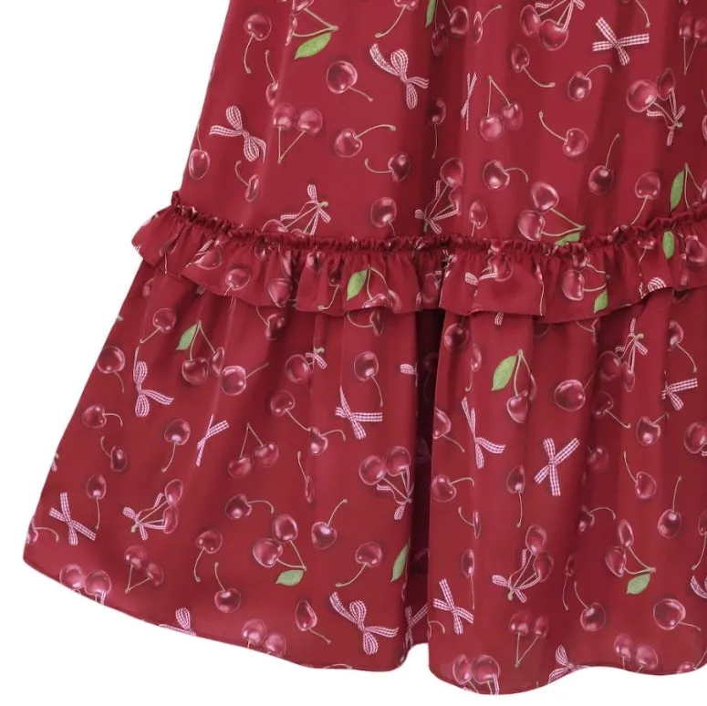 [RESERVATION] Shadow Cherry Long Dress