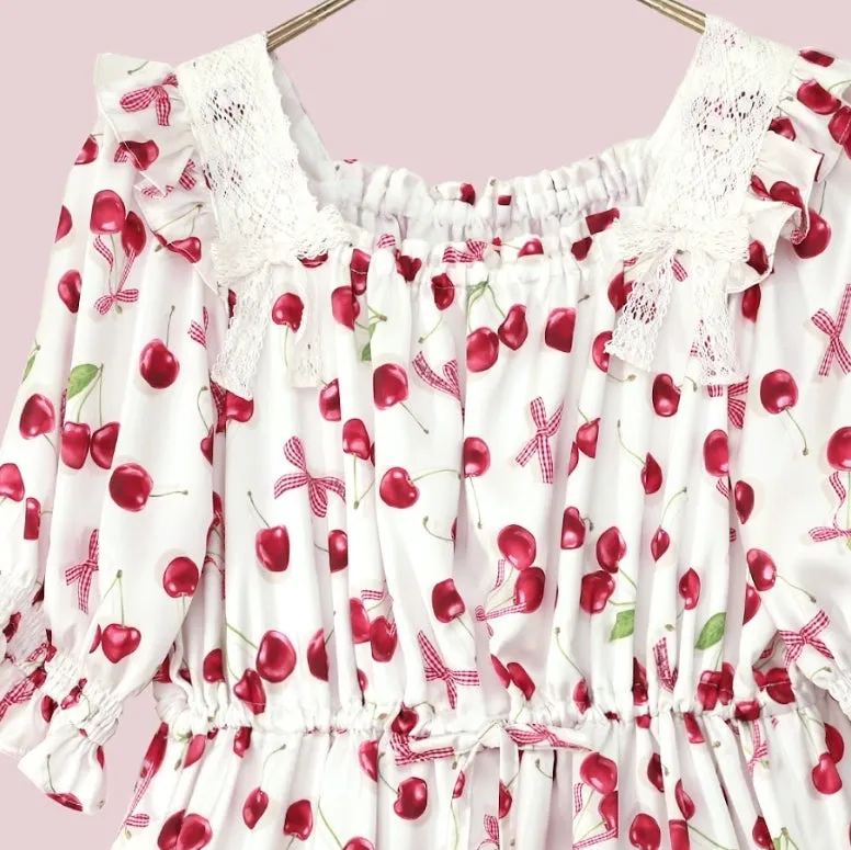 [RESERVATION] Shadow Cherry Long Dress