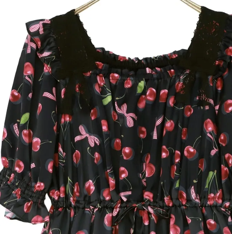 [RESERVATION] Shadow Cherry Long Dress
