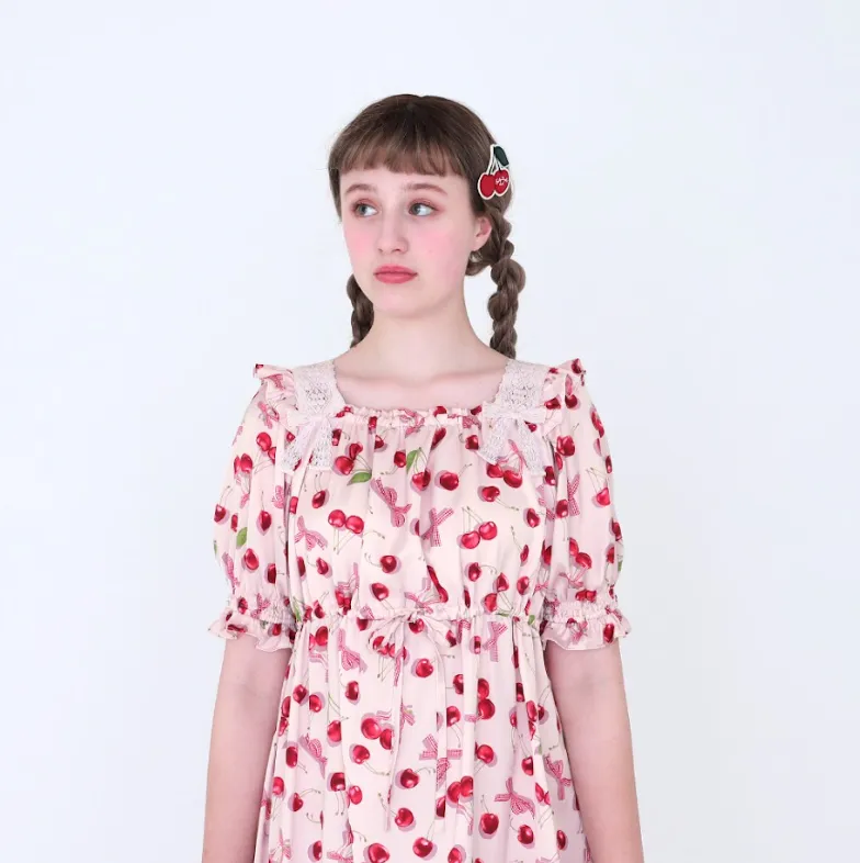 [RESERVATION] Shadow Cherry Long Dress