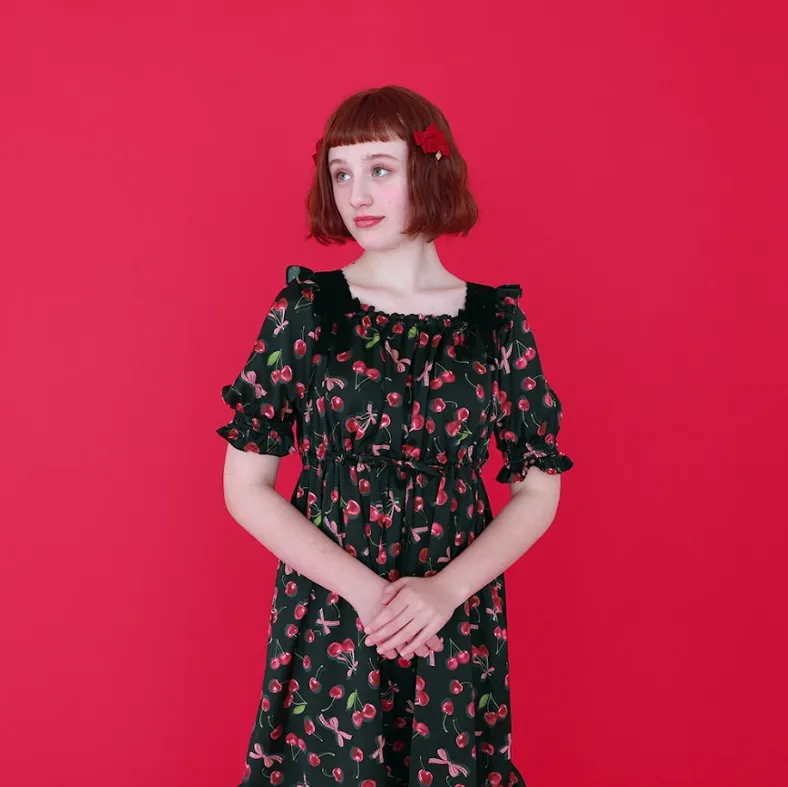 [RESERVATION] Shadow Cherry Long Dress