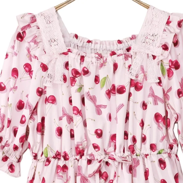 [RESERVATION] Shadow Cherry Long Dress