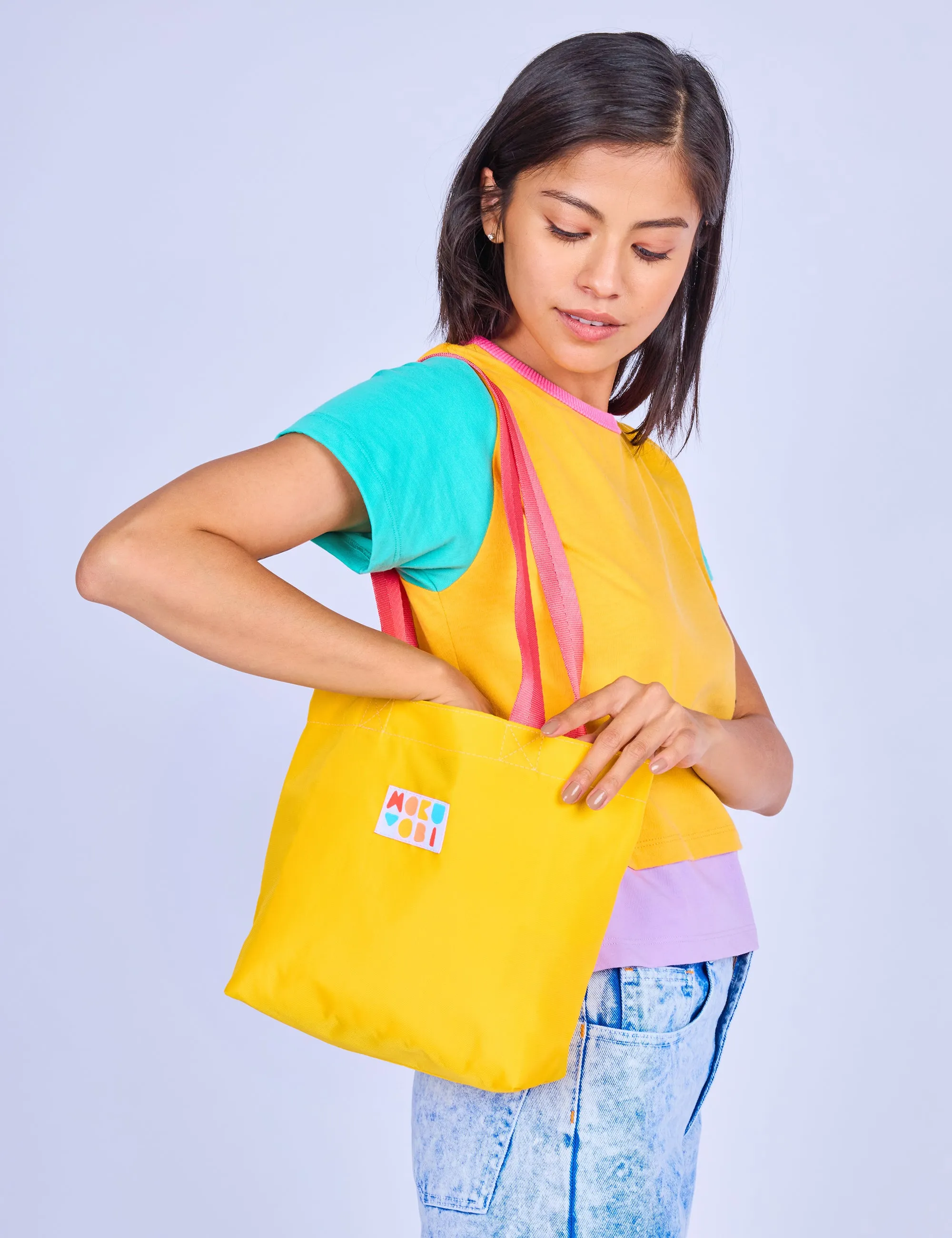 Saffron Nylon Mini Tote