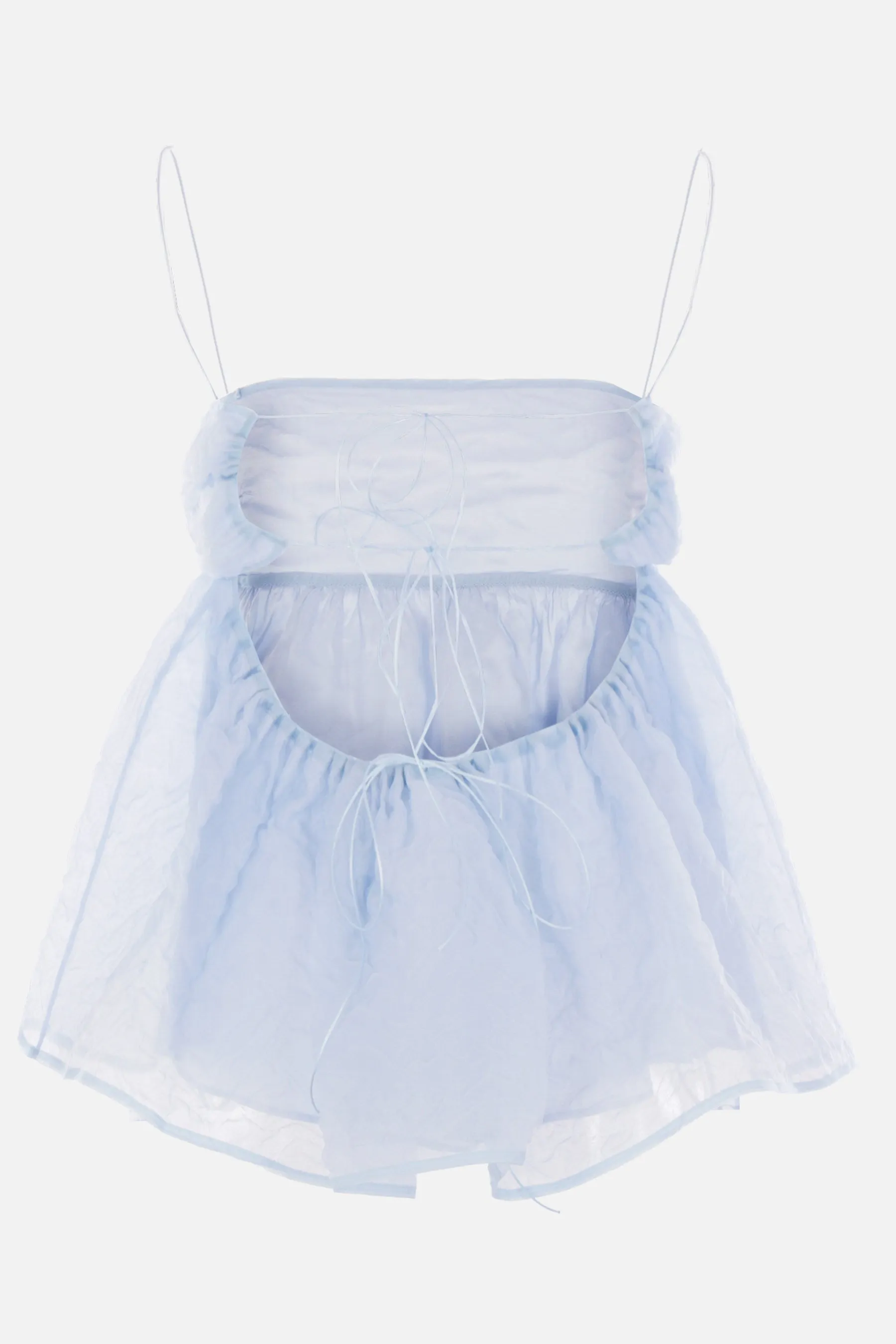 Selena top in quilted Nimbus fabric