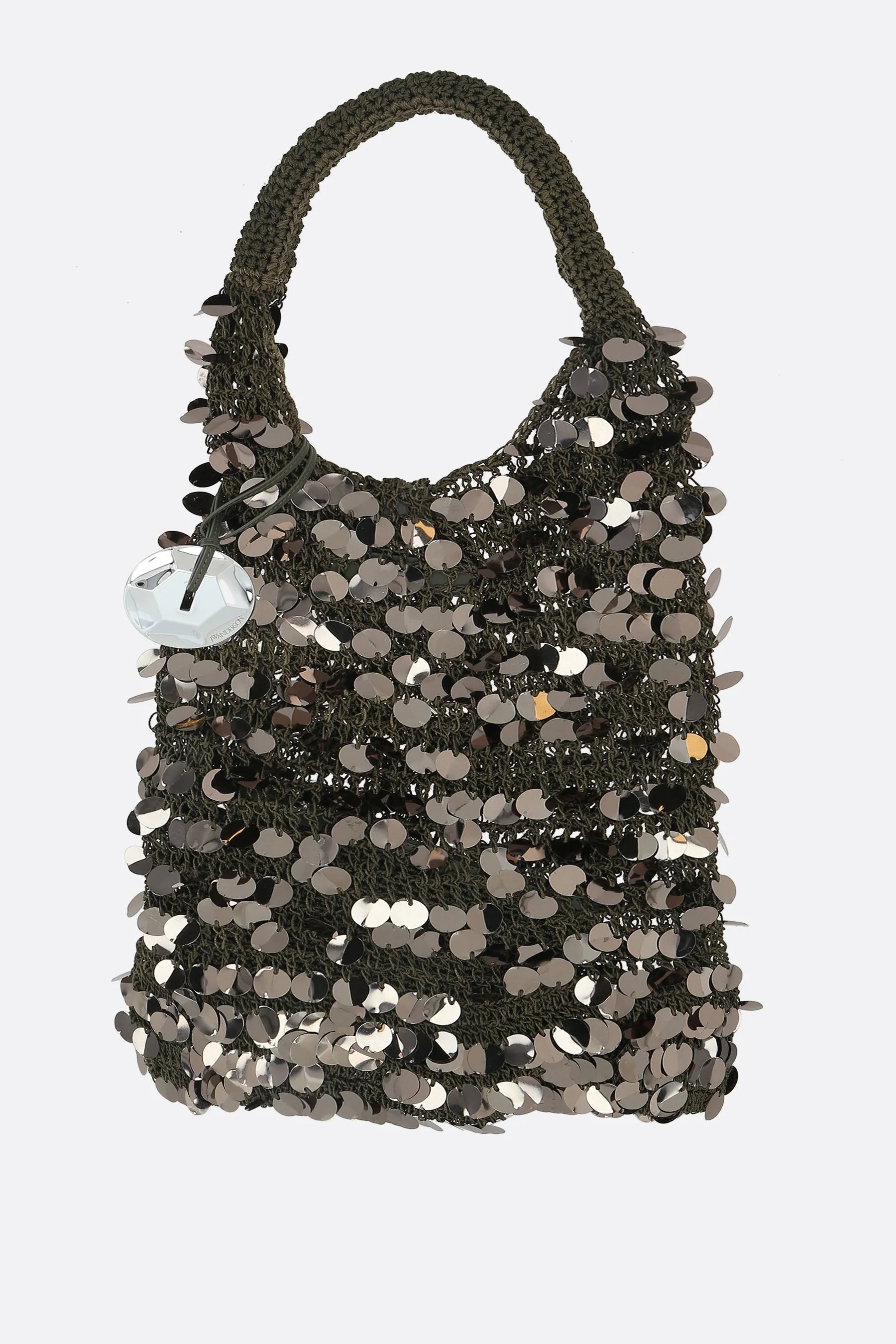 sequin mesh hobo bag