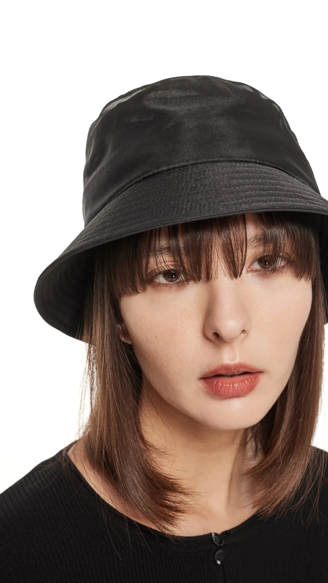 Sheer Layering UFO Bucket Hat