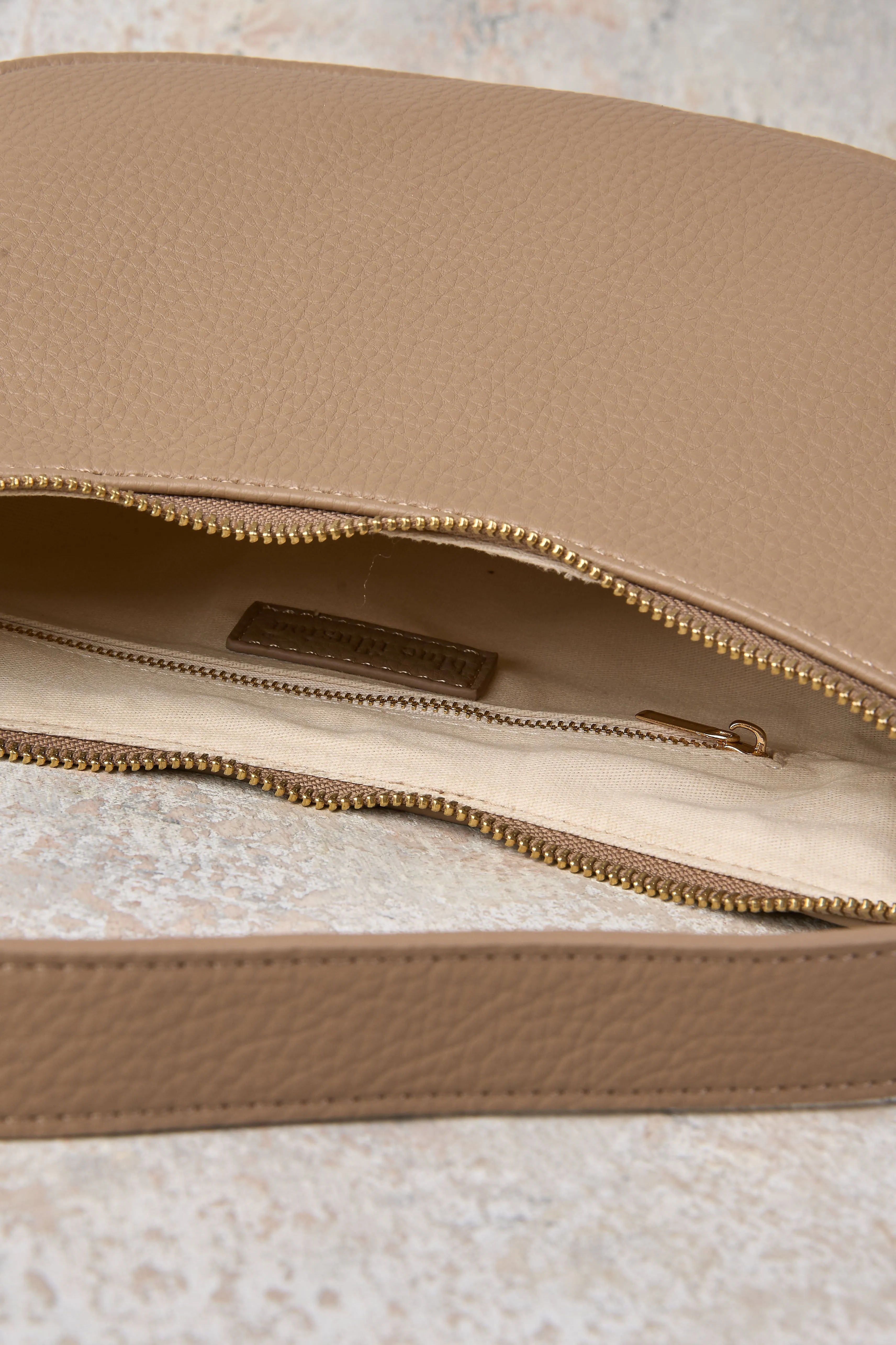 Sienna Hobo Shoulder Bag - Taupe