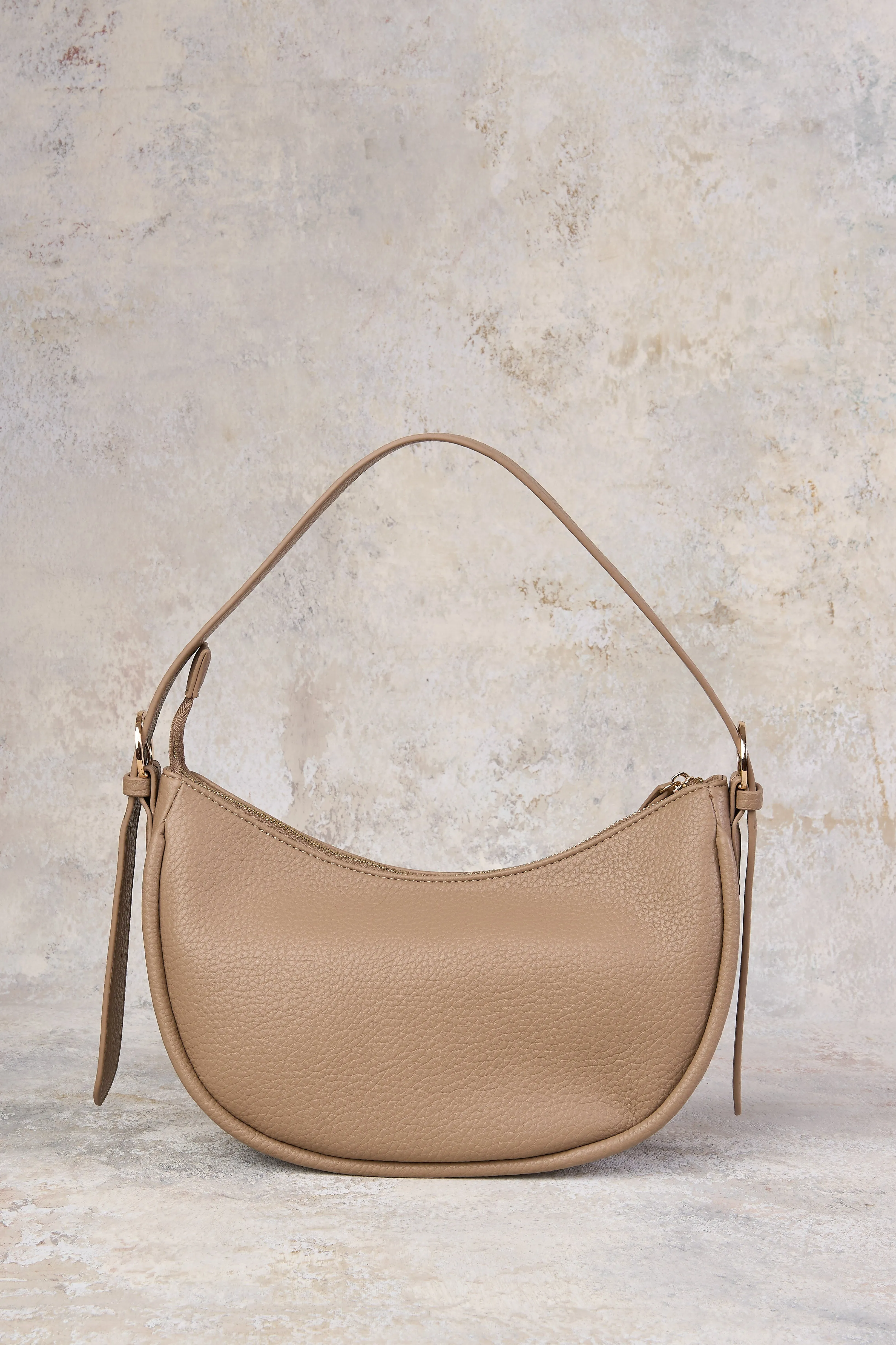 Sienna Hobo Shoulder Bag - Taupe