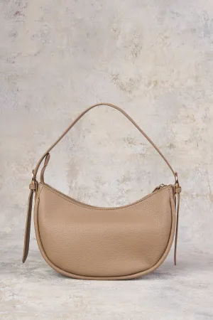 Sienna Hobo Shoulder Bag - Taupe