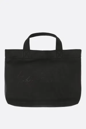 Signature mini tote bag in grainy leather