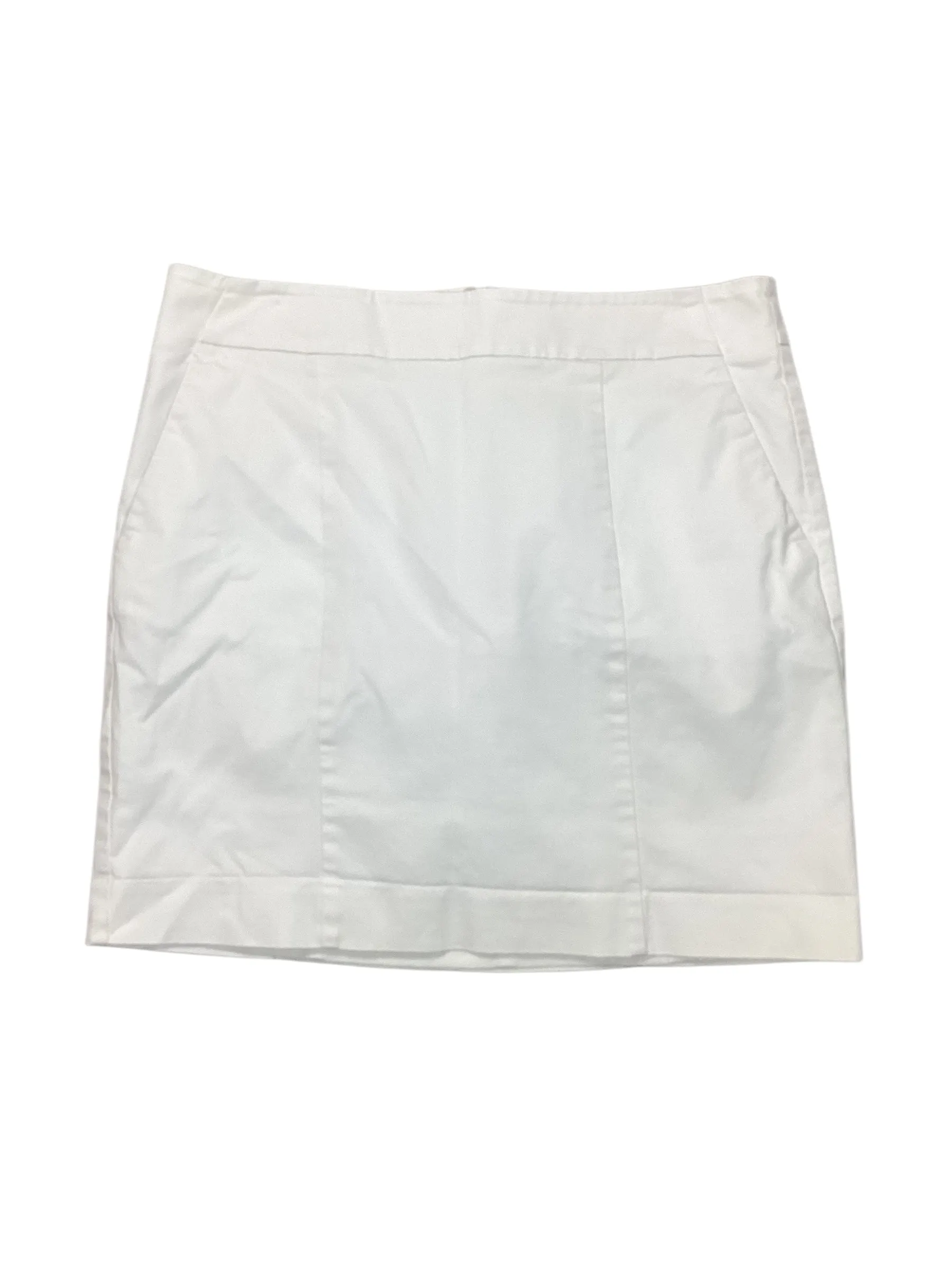 Skirt Mini & Short By Ann Taylor In White, Size:M