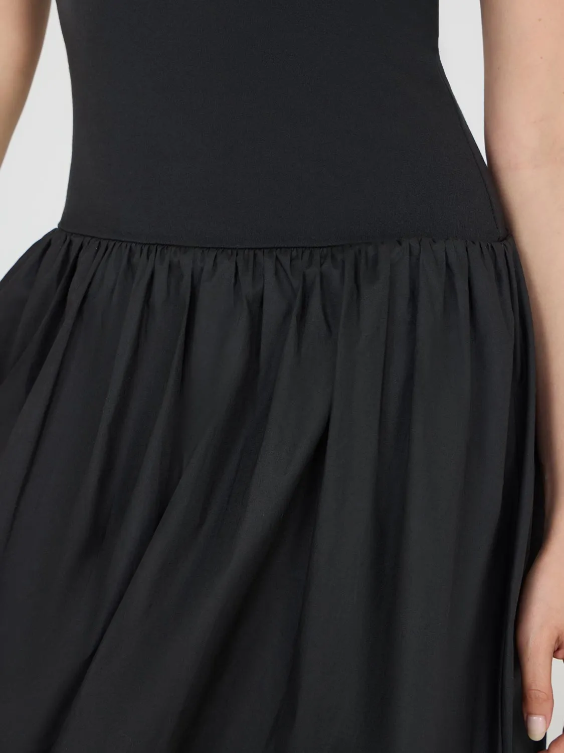 Sleevess Bubble Hem Mini Dress