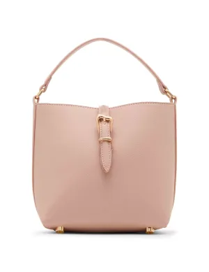 Small Sculpted Buckle Bucket with Convertible Strap