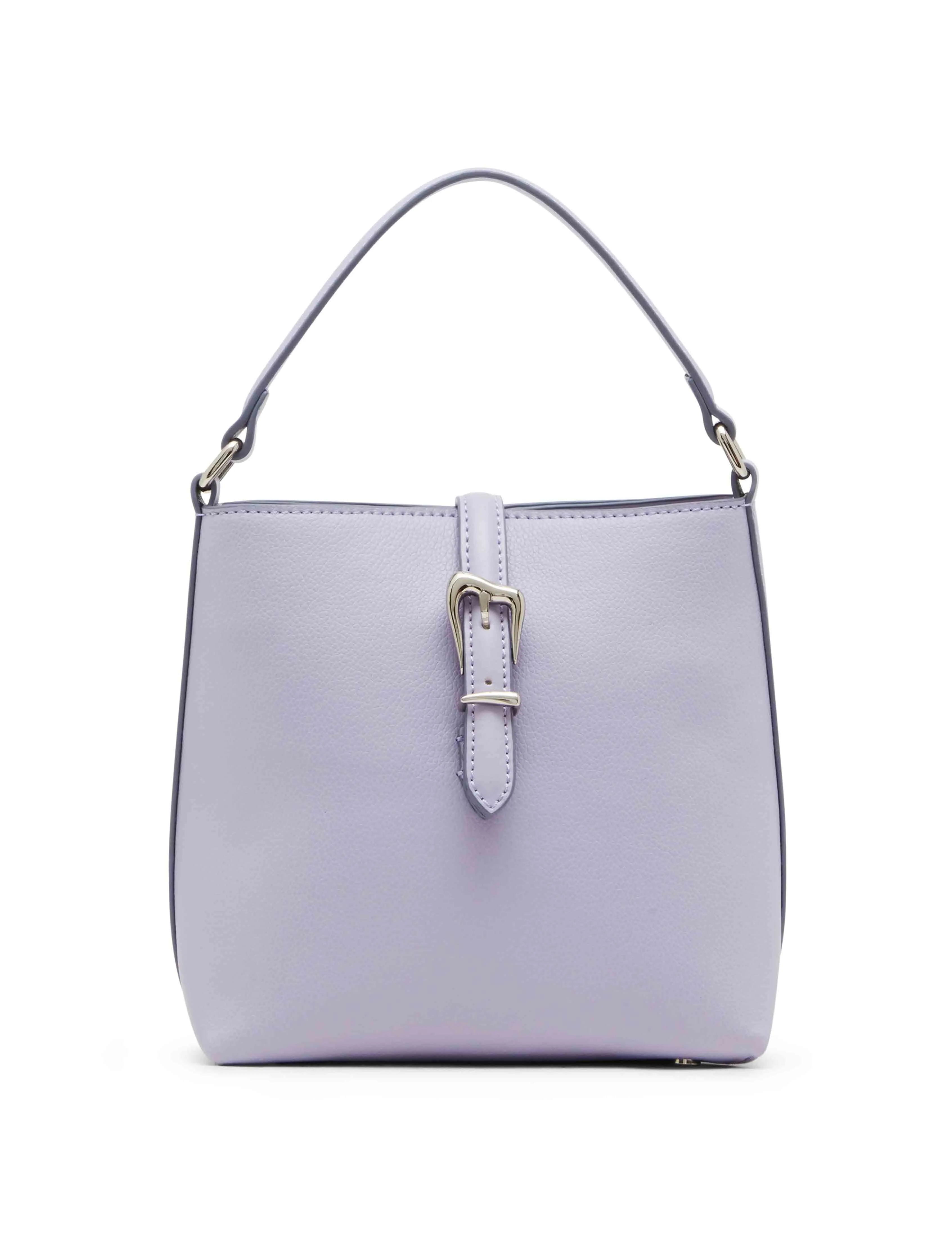 Small Sculpted Buckle Bucket with Convertible Strap