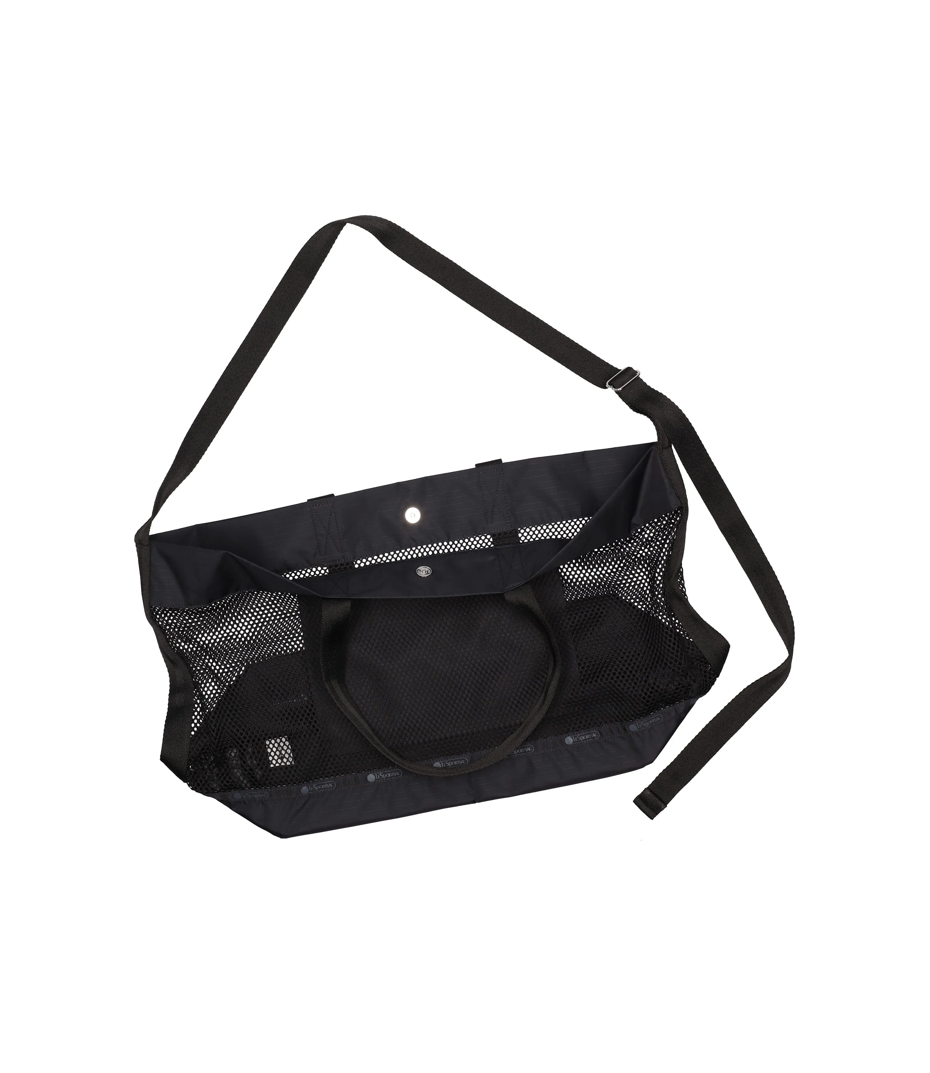 Solid Medium Mesh Tote